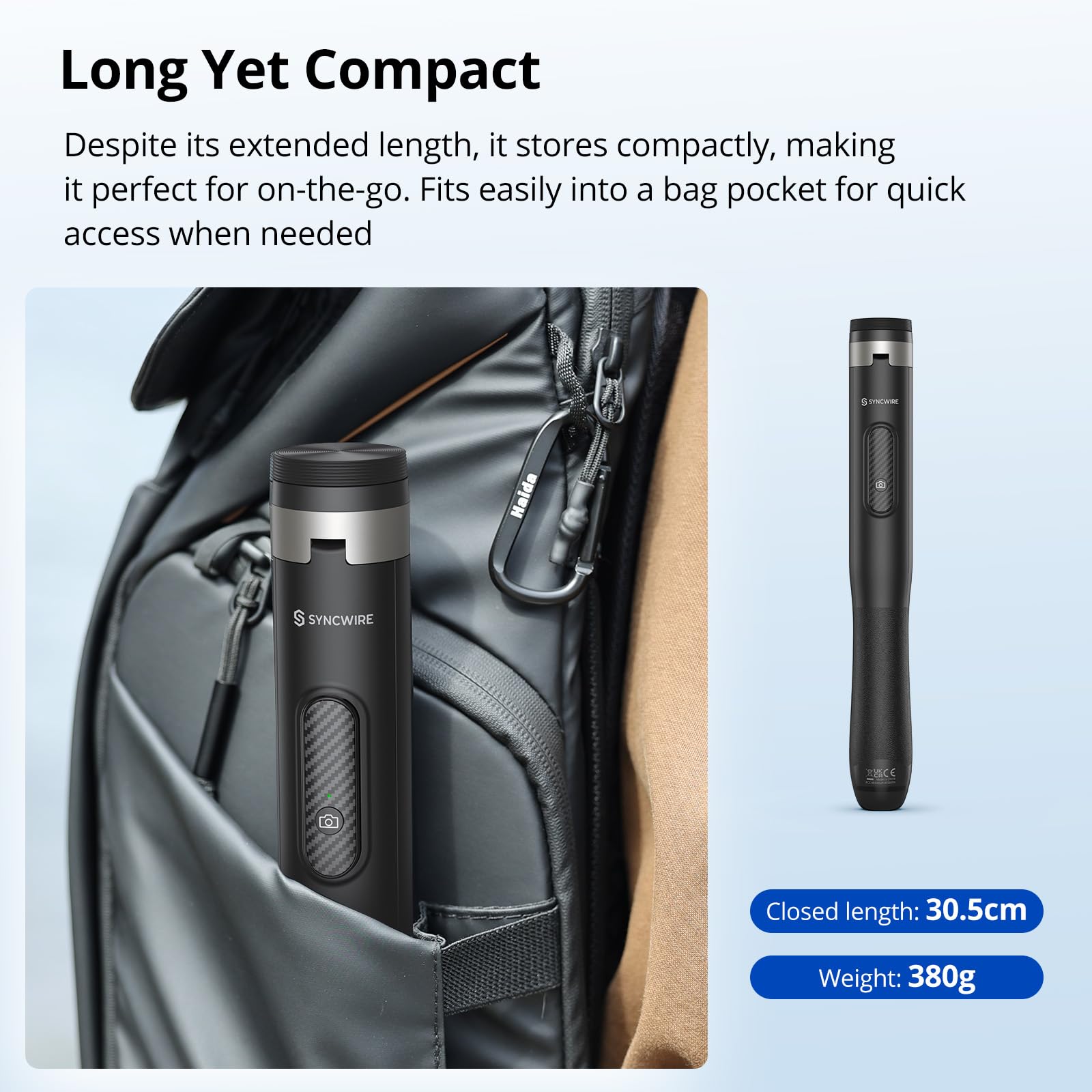 Syncwire 53.5" Phone Tripod, Selfie Stick Tripod With Bluetooth Remote, All-In-One Aluminum Phone Tripod Stand For 4”-7” Iphone And Android Smartphones, Black