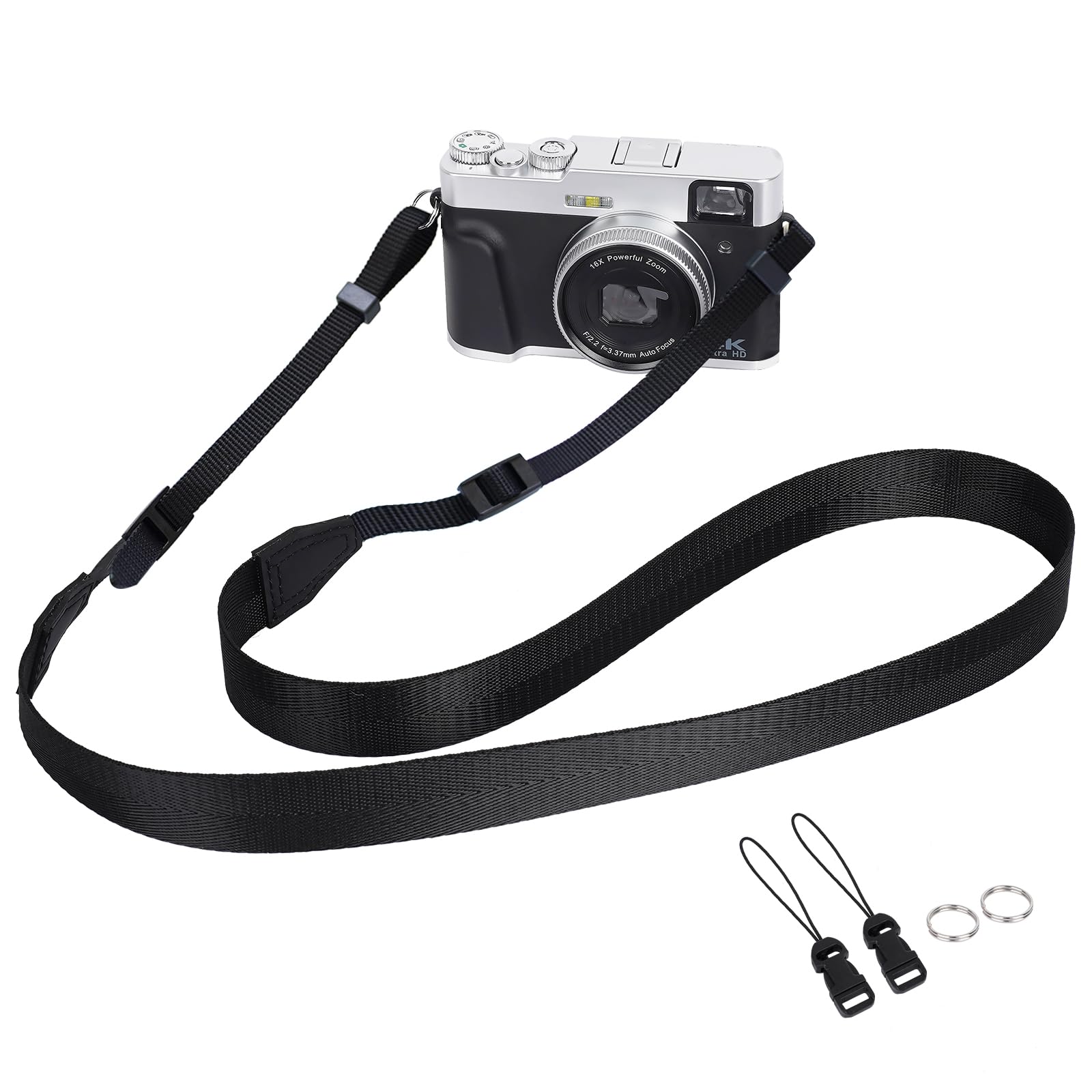 Yoocheese Thin Camera Neck Strap: Minimalist Lanyard For Mirrorless Compact Film Camera Binoculars Ipad.(Pink Color)