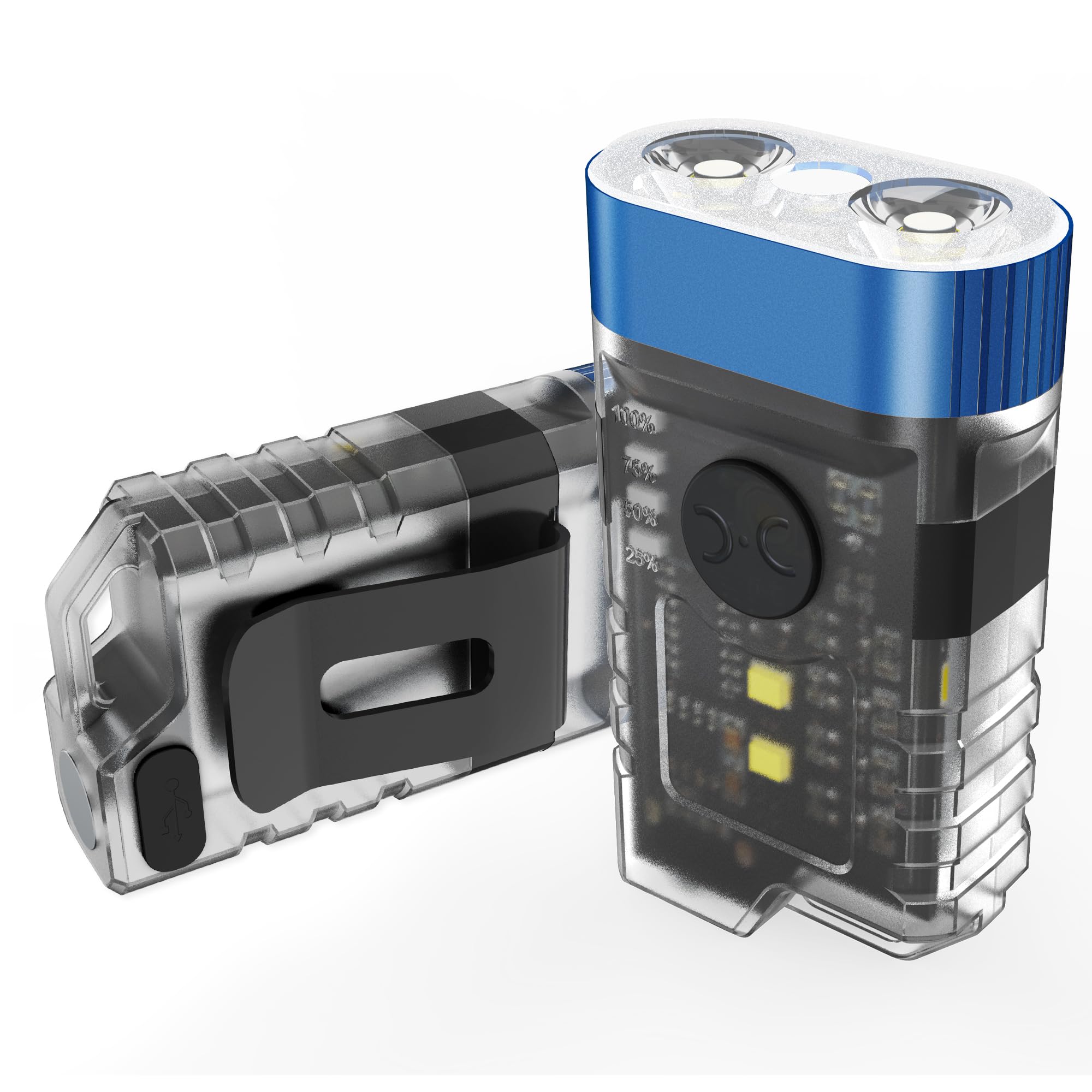Auderwin Rachargeable Keychain Mini Flashlights, Edc Pocket Flashlights