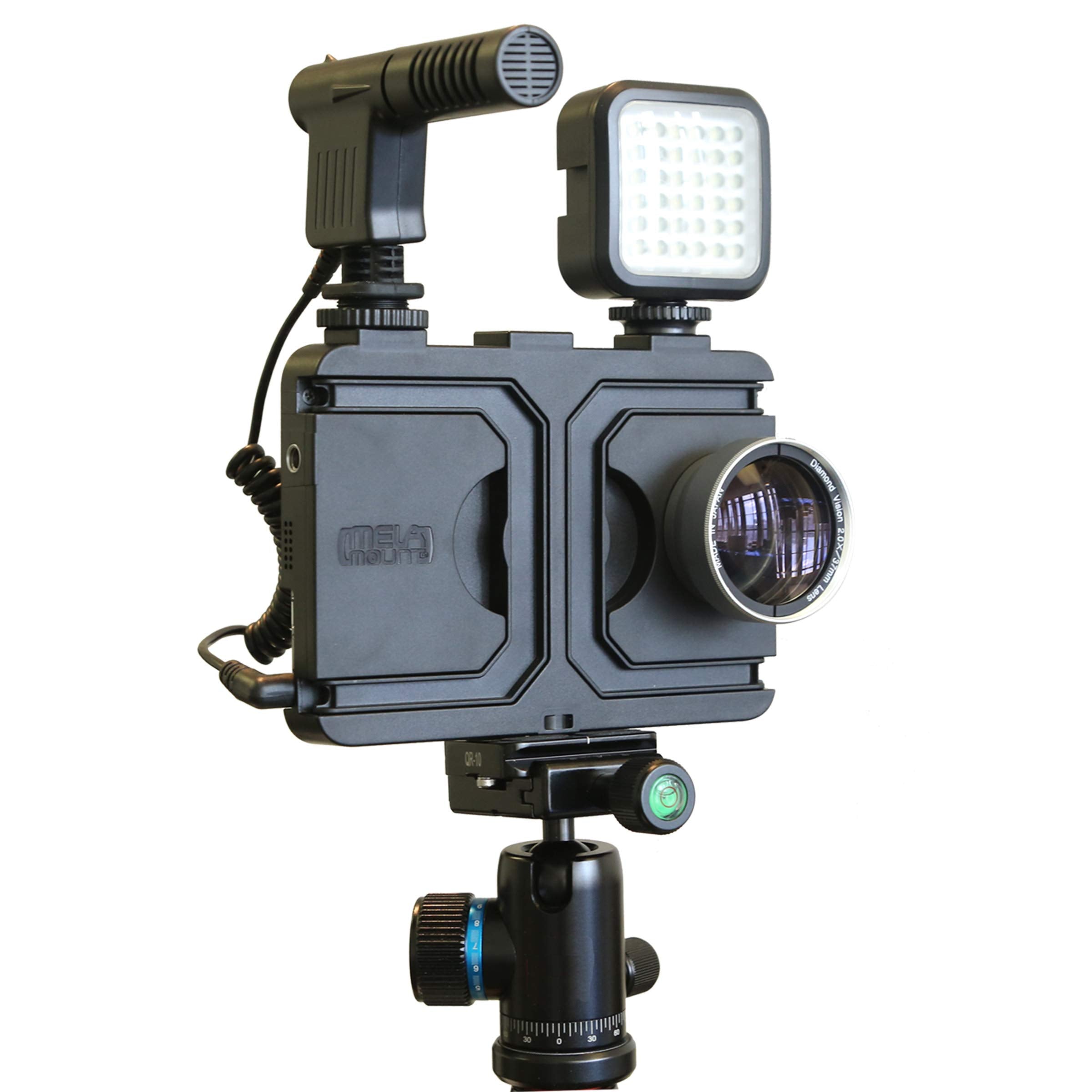 Vidpro Megamount Multimedia Rig Case Video Stabilizer For Apple Iphone 8 And 7. Easily Attach Lenses, Lights, Microphones. Great For Video Recording. Mounts On Tripods And Monopods