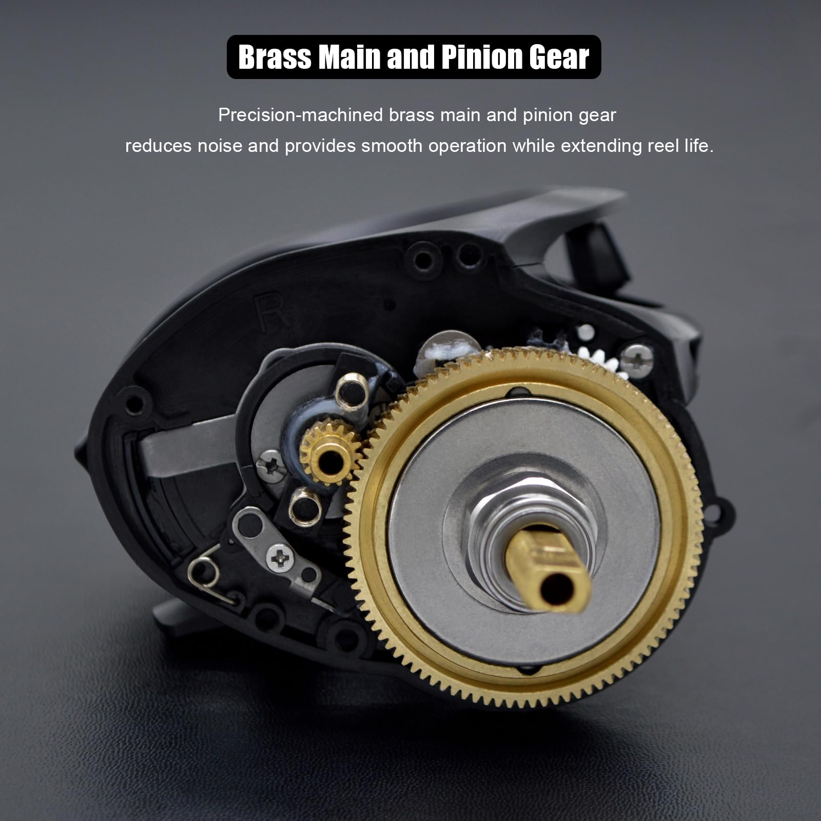 Camekoon Bucara 300 Baitcasting Reel, Wider Graphite Frame, 7+1 Stainless Steel Ball Bearings, 35 Lb Carbon Drag, 10 Button Magnetic Braking System, Short Main Shaft, Low Profile Casting Fishing Reel