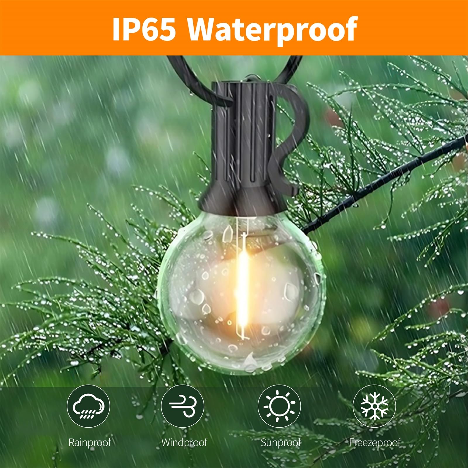 Chysuper G40 Led Replacement Light Bulbs For Outdoor String Lights, 10 Pack Shatterproof Globe Bulbs, 1.57 Inch Dimmable Led Bulbs, E12 Candelabra Base G40 Bulbs For Indoor Outside Patio Decor