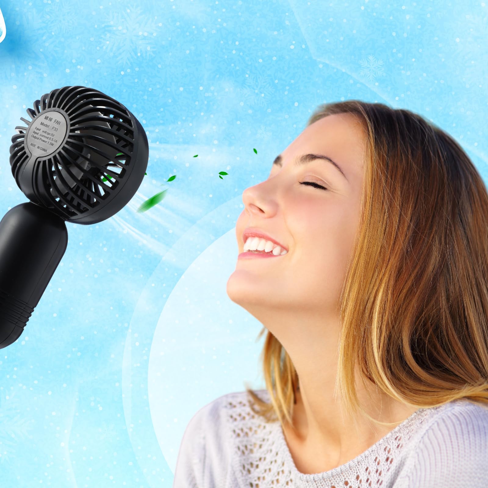 Colorful 12 pack mini fans stylish and convenient for everyday use or travel