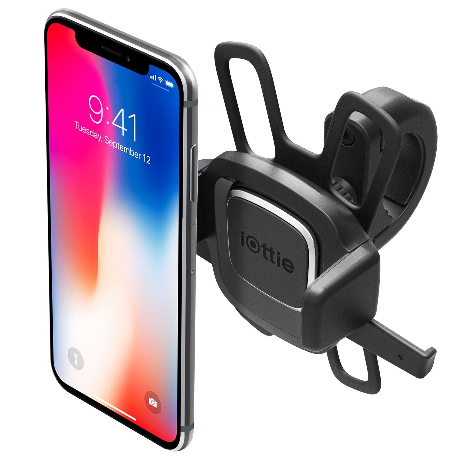 Iottie Easy One Touch 4 Bike Phone Mount Holder Bicycle & Motorcycle Handlebar Cradle Iphone Xs Max R 8 Plus 7 6S Se Samsung Galaxy S9 S8 & Other Smartphone