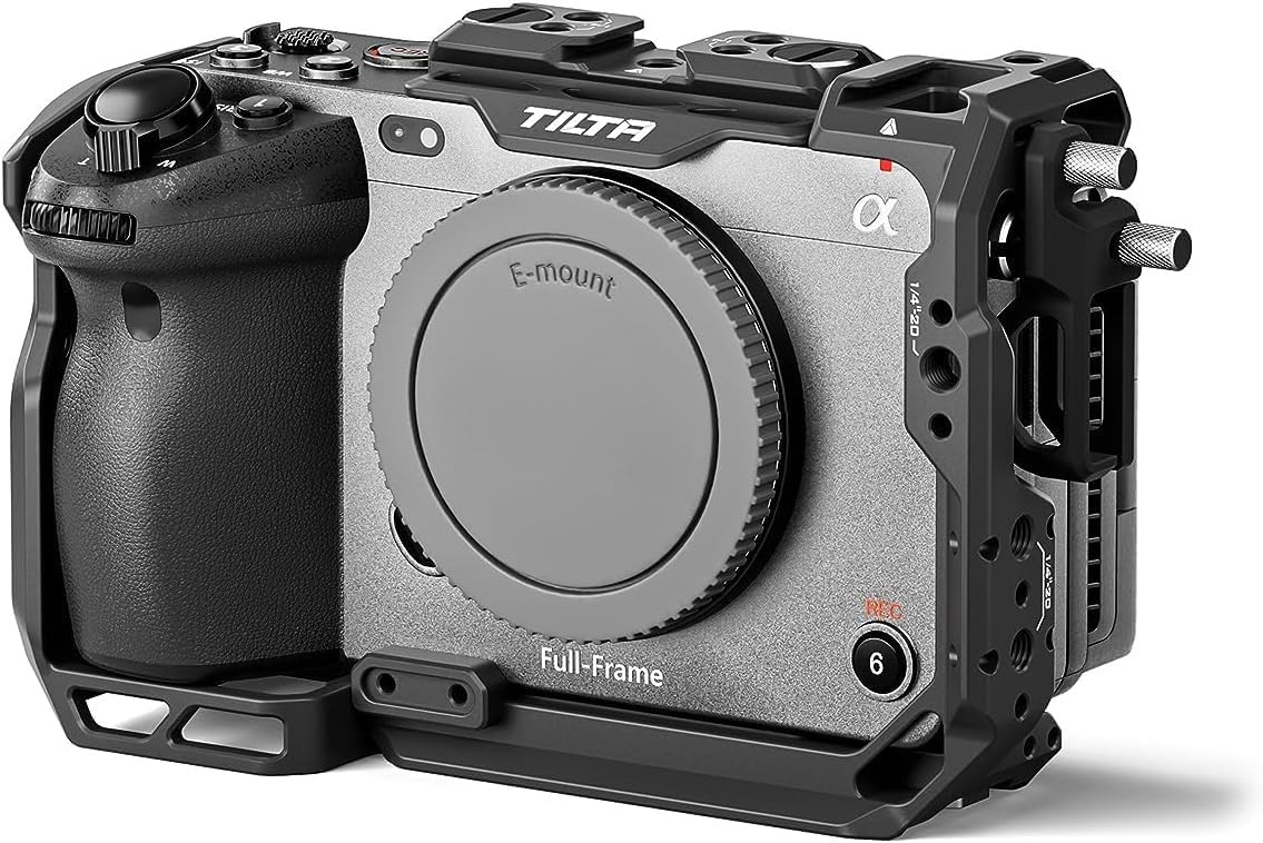 Tilta Full Camera Cage For Fx3/Fx30 V2 Top Plate Nato Rail, Cold Shoe, 1/4""-20 And 3/8""-16 Thumb Screw Design Black