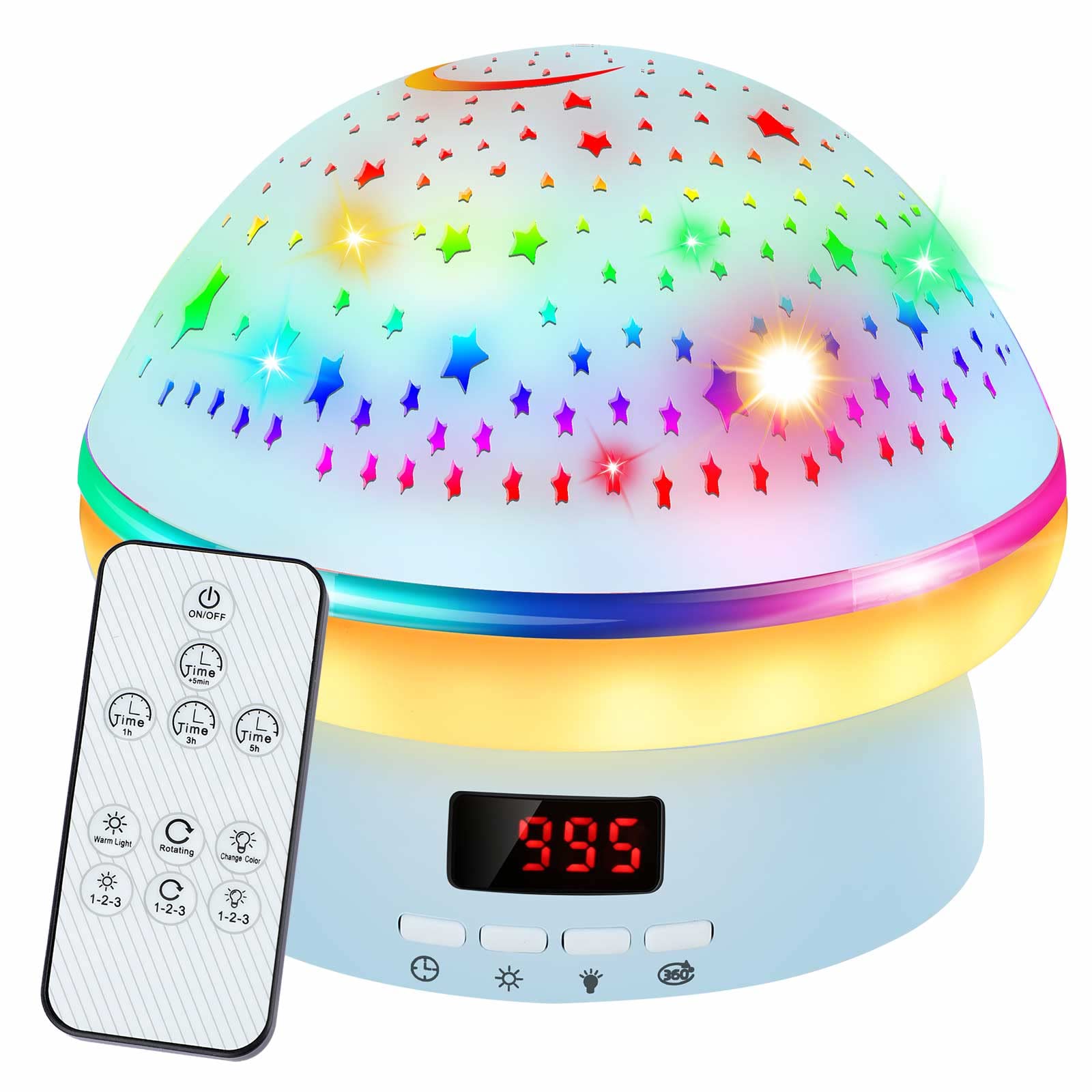 Jeebuu Star Projector Night Light For Kids With Timer, Toys For 3-8 Year Old Boys, Rotatable Galaxy Projector Kids Night Light, Christmas Birthday  For 3-10 Year Old Girls, Boys Room Decor