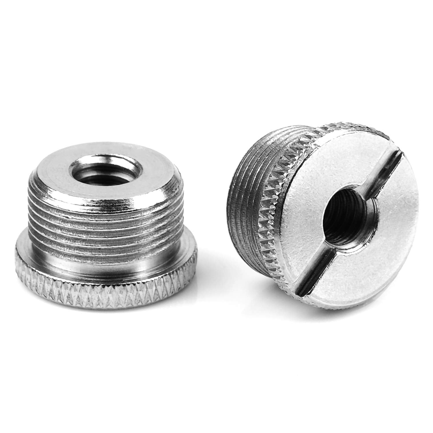 Anwenk Mic Stand Adapter 5/8 To 1/4 Adapter Male To Female Mic Screw Adapter Microphone Stand Adapter Camera Tripod Microphone Accessory For Tripod Stand/Mic Microphone Stand Mount,2Pack