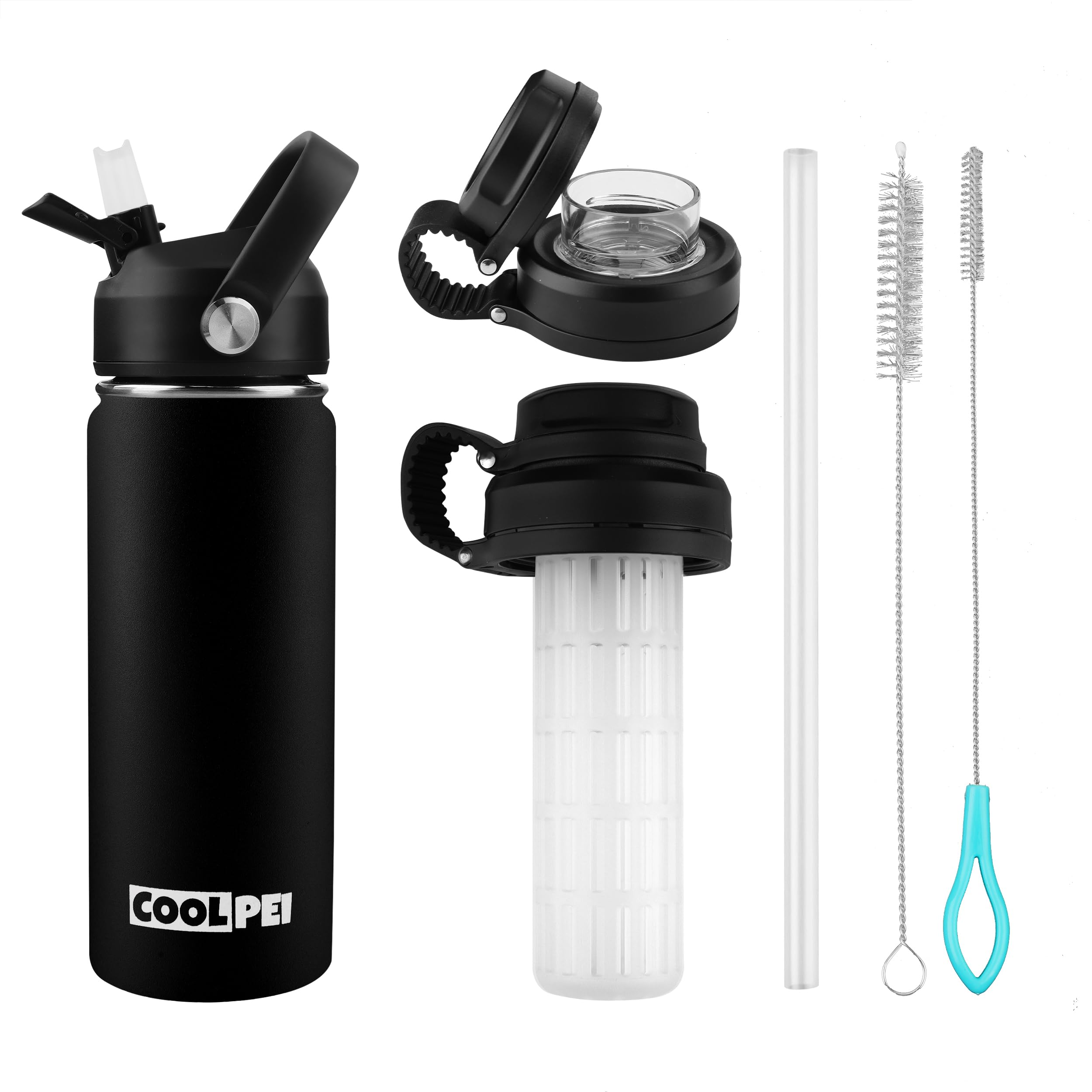 Stainless Steel Fruit Tea Infuser Bottle - Insulated Travel Water Bottle With Infuser
