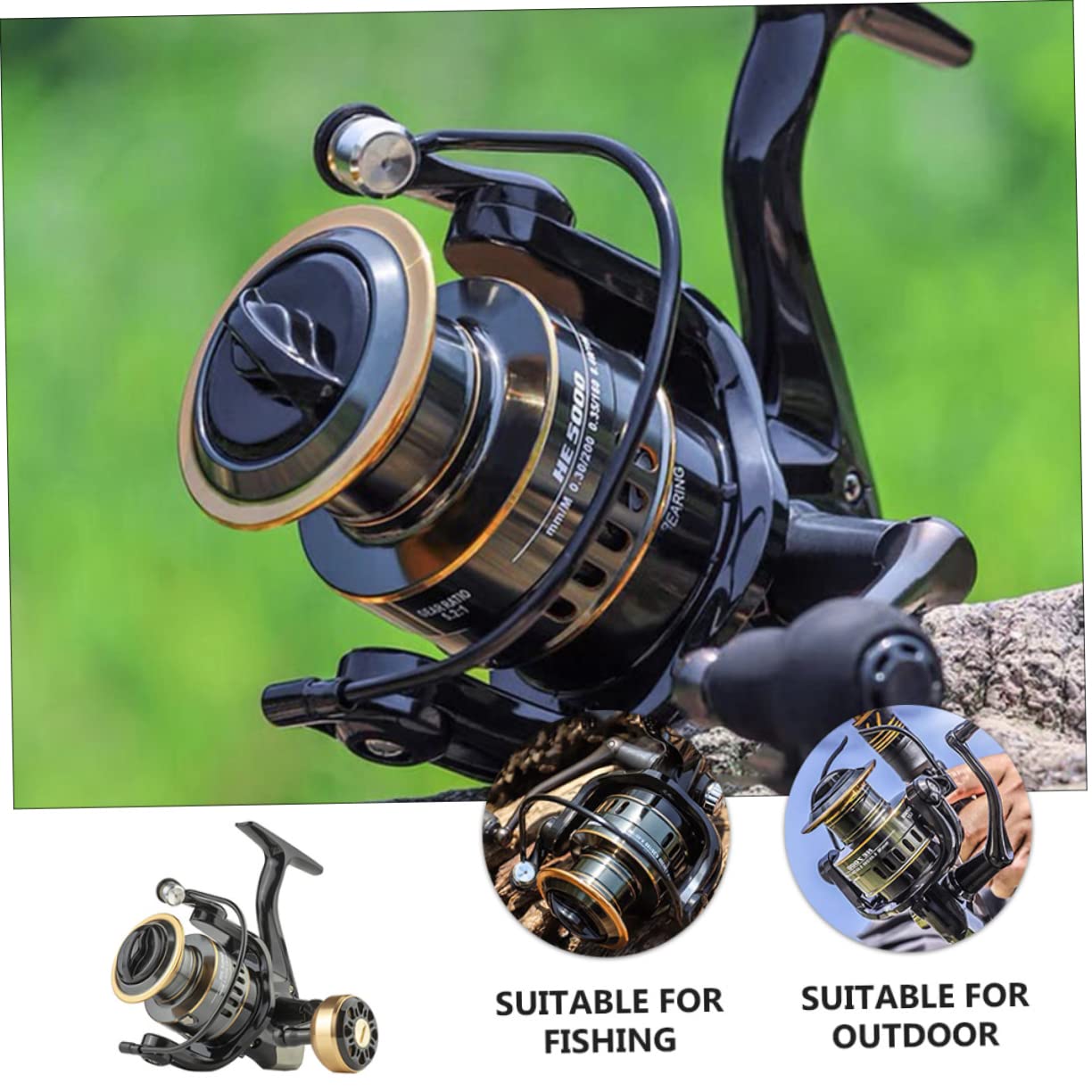 Brightfufu 1Pc Full Fishing Reel Lightweight Alloy Spool Portable Sea Fishing Gear For Long Distance Casting Smooth Performance For Freshwater And Saltwater Fishing