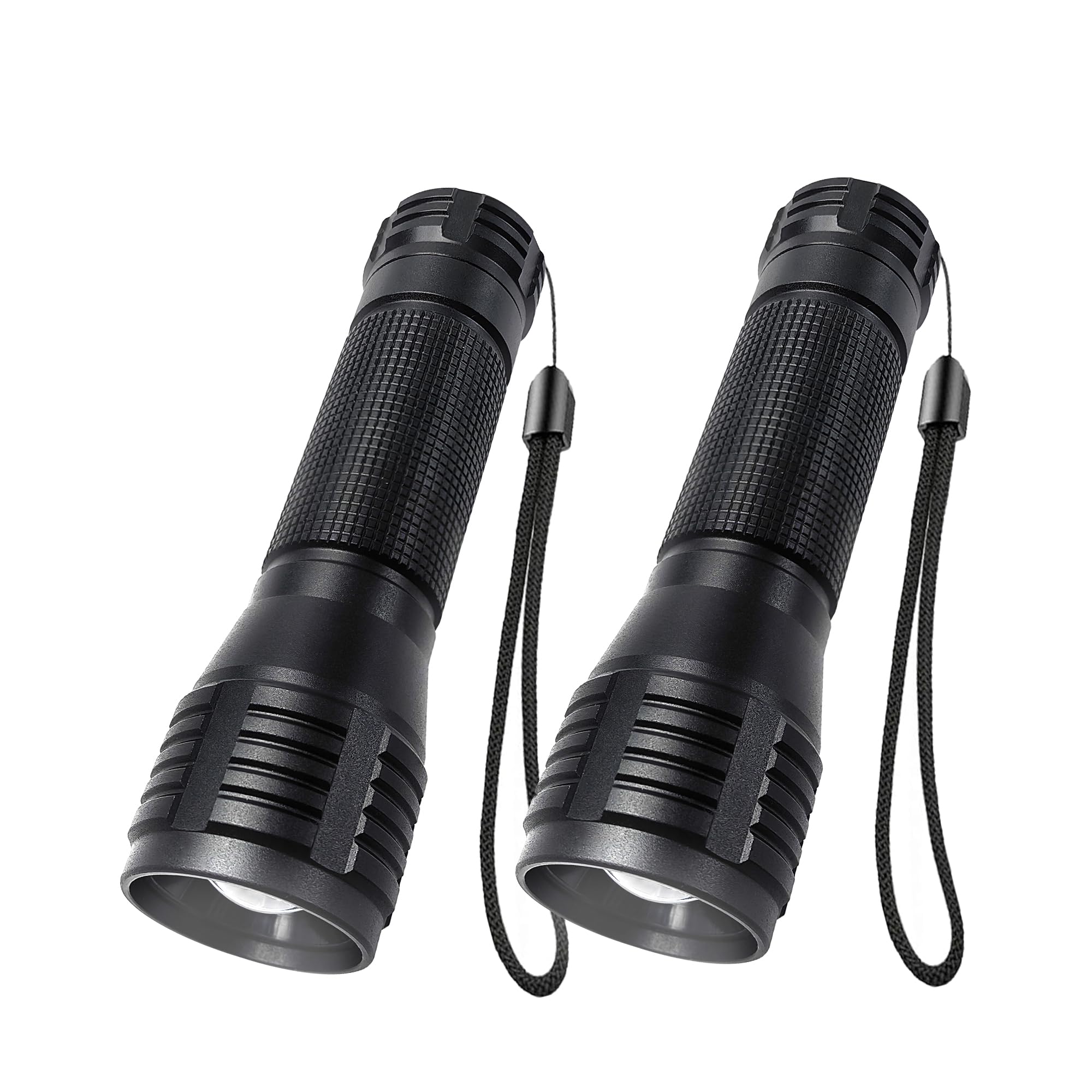 Fadomall Military Grade Led Flashlight High Lumens, Super Bright Flashlights With 3 Modes, Zoomable Flash Light For Power Outages, Camping And Home Use, 2 Pack