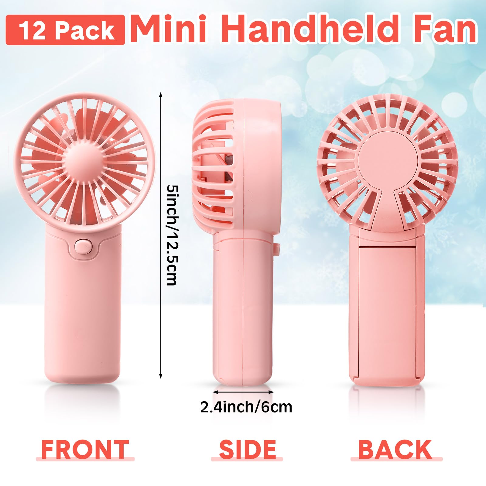 Portable pink fans compact and stylish perfect for personal use and gifting