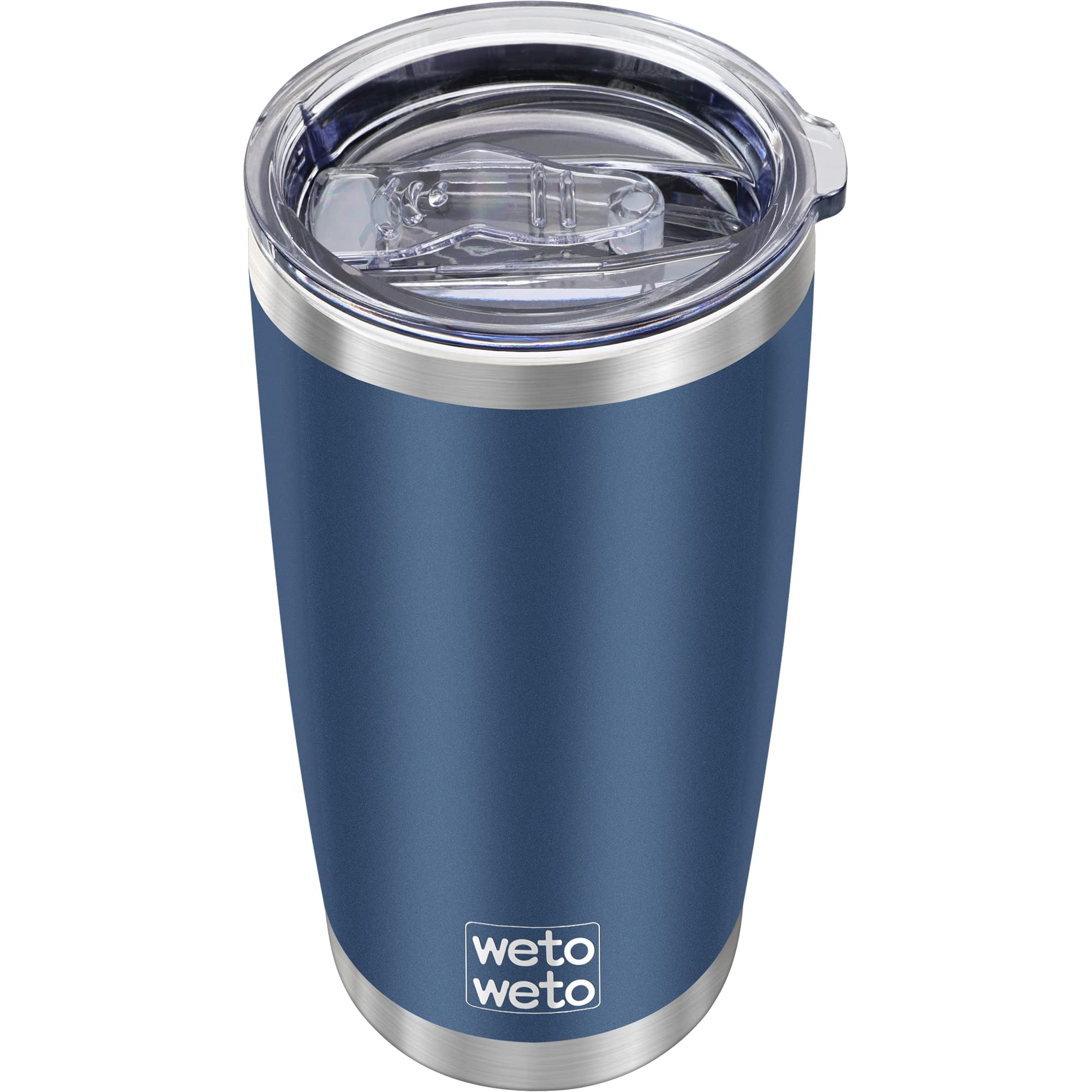 Wetoweto 20Oz Tumbler, Stainless Steel Vacuum Insulated Coffee Travel Mug, Double Wall Powder Coate