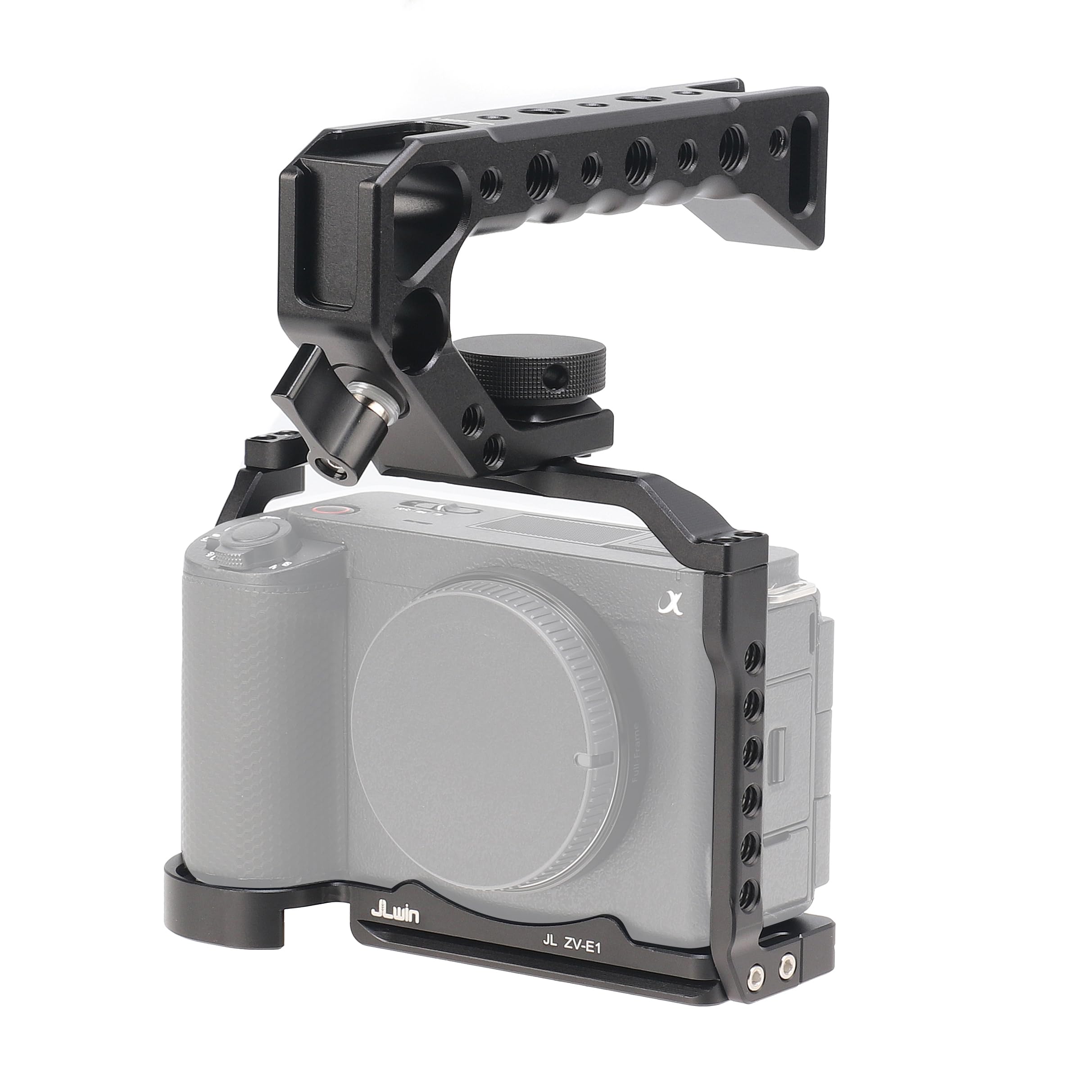 Fotga Camera Cage Stabilizer With Top Handle For Sony Zv-E1 Mirrorless Dslr Camera Video Filmmaking,Compatible Arca Swiss Clamp