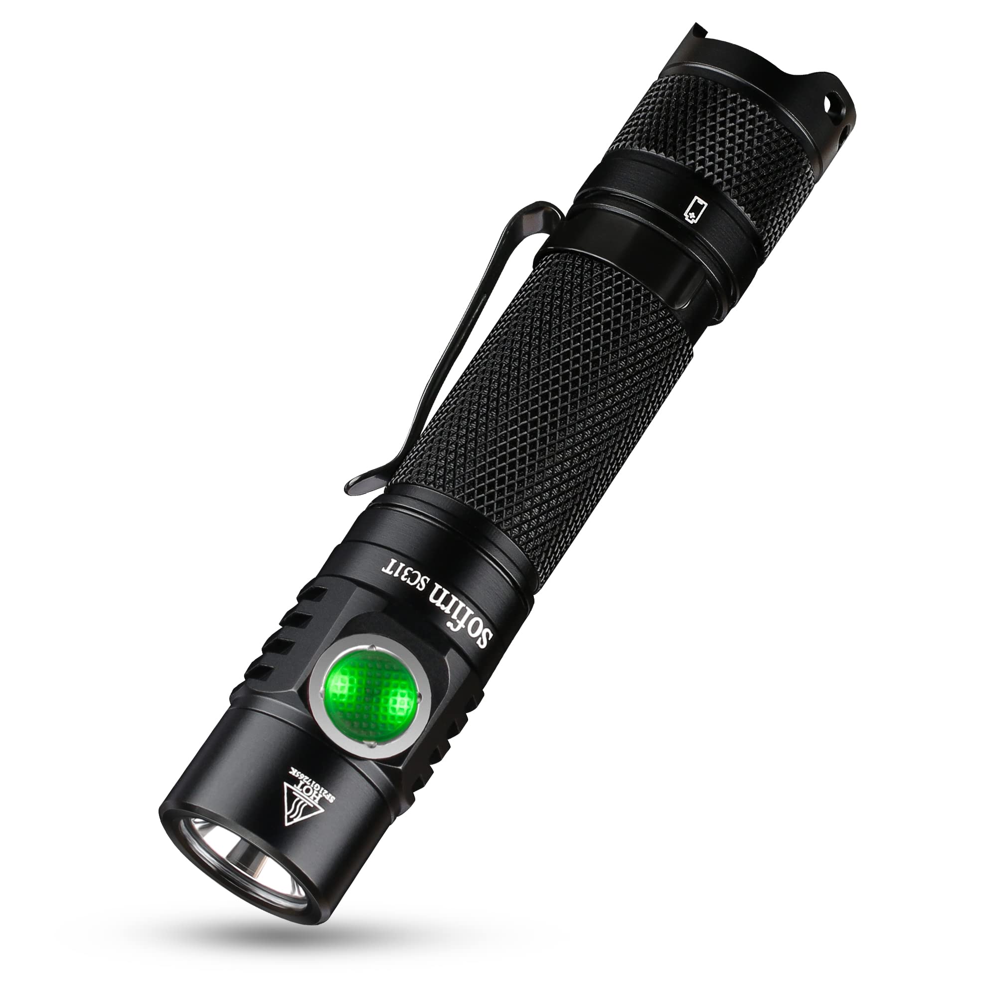 Sofirn Sc31T Rechargeable Flashlight 2000 Lumens, Pocket Flashlight With Powerful Sst40 6500K Led, For Edc Camping Hiking Fishing Dog Walking (Sc31T-Kit)