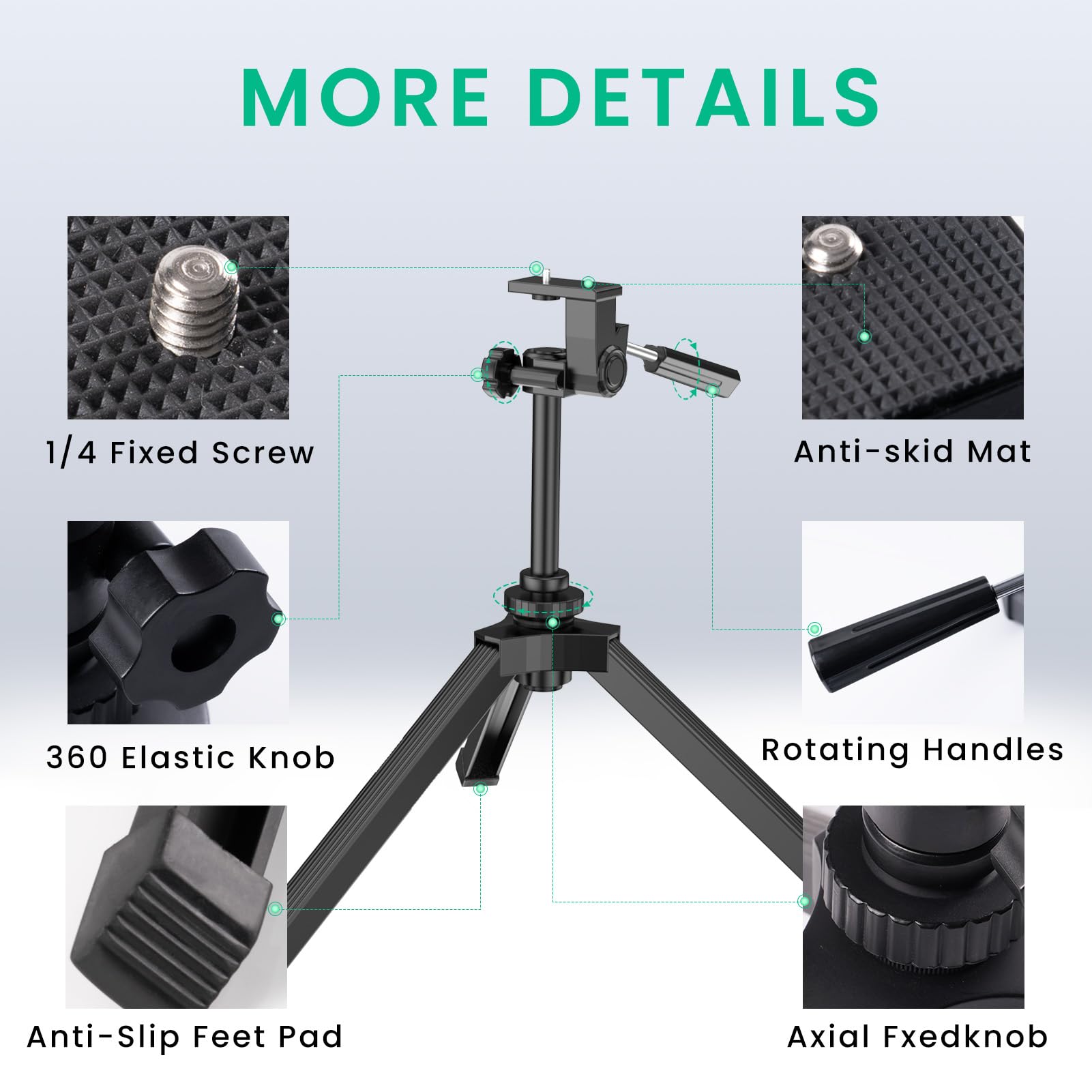 Gosky Heavy Duty Adjustable Table Top Tripod Scope Scopes Binoculars Telescope Dslr Cameras Other Device