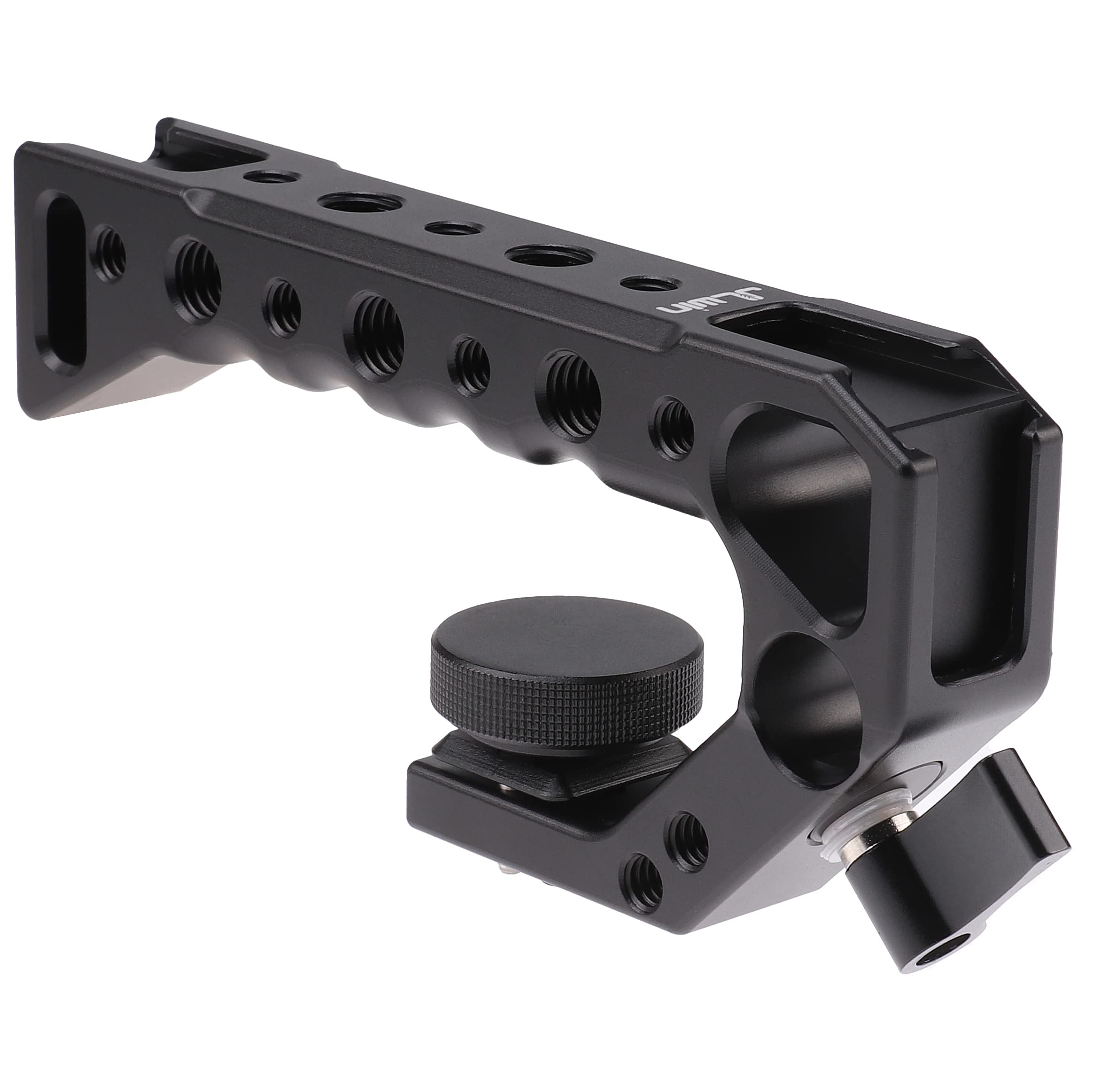 Foto4Easy Camera Top Handle Grip With Cold Shoe Mount For Dslr Camera Cage Video Black