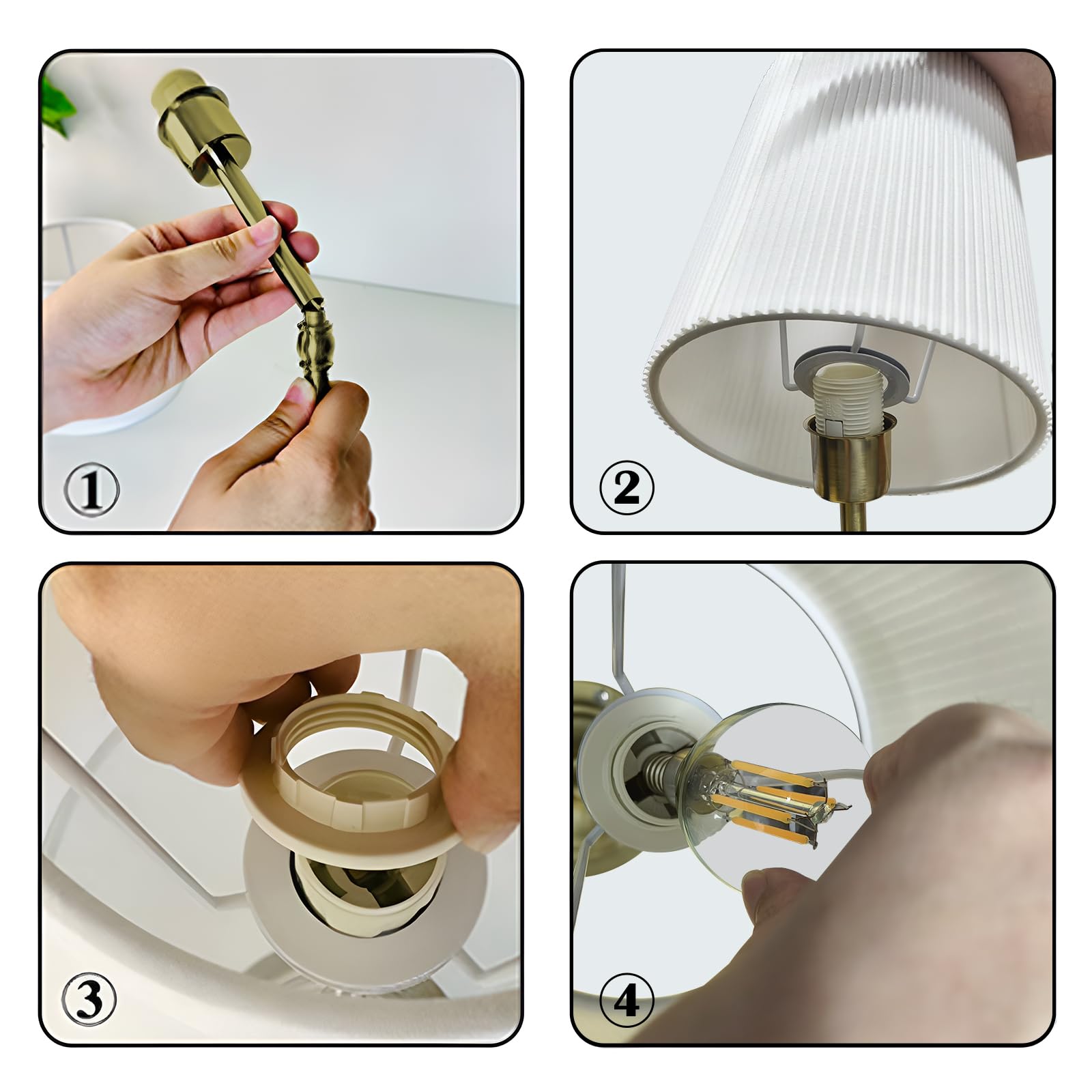 Aoteam Cordless Table Lamp For Bedroom, Touch Lamps For Nightstand With Pleated Shade, Led Bedside Lamp Rechargeable, 5500Mah, Stepless Dimming, Suitable For Living Rooms, Parties, Study Room