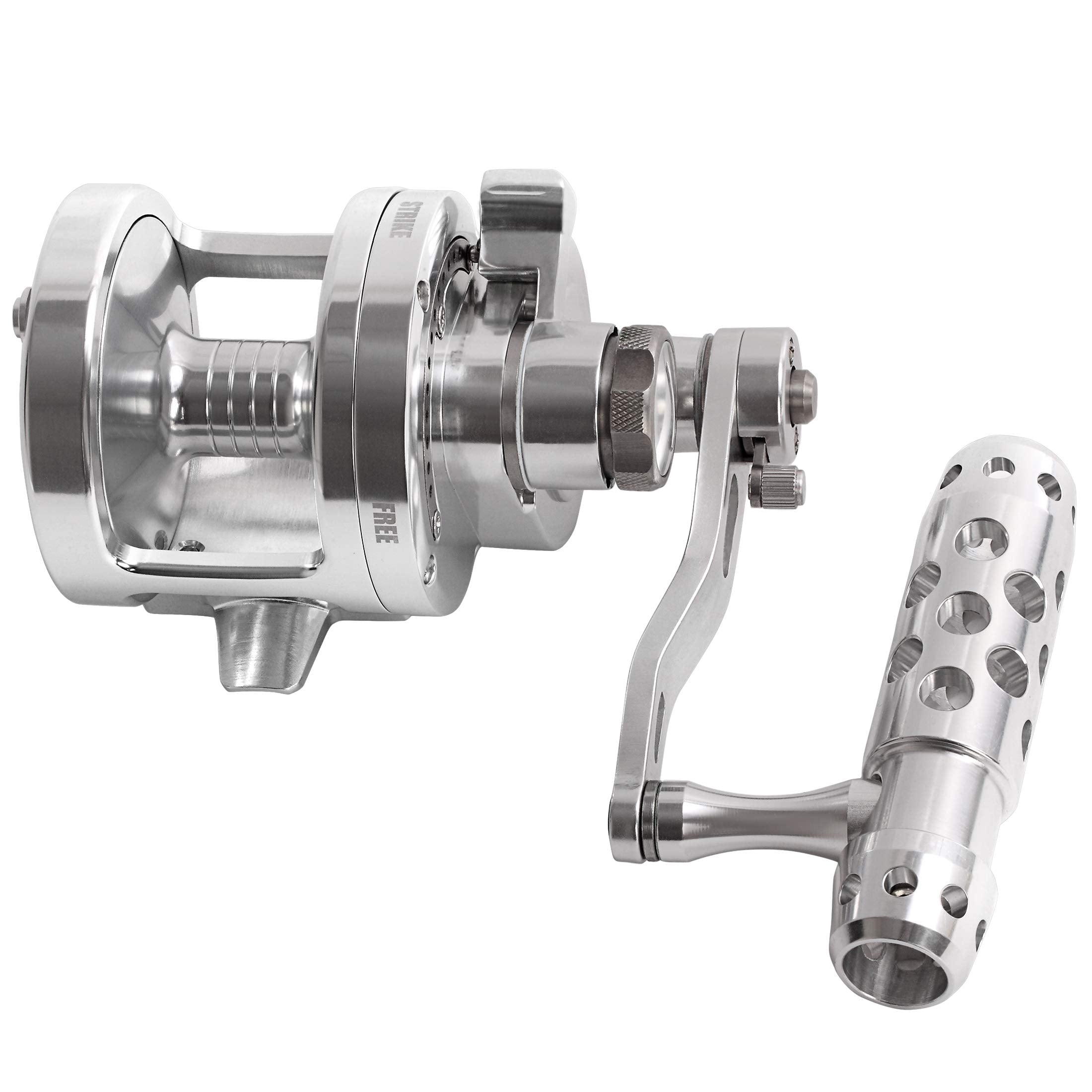 Channelmay Saltwater Jigging Big Game Fishing Reel Cnc Machined 2 Speed Lever Drag Deep Sea Boat Trolling Fishing Right Handed Only 44Lb