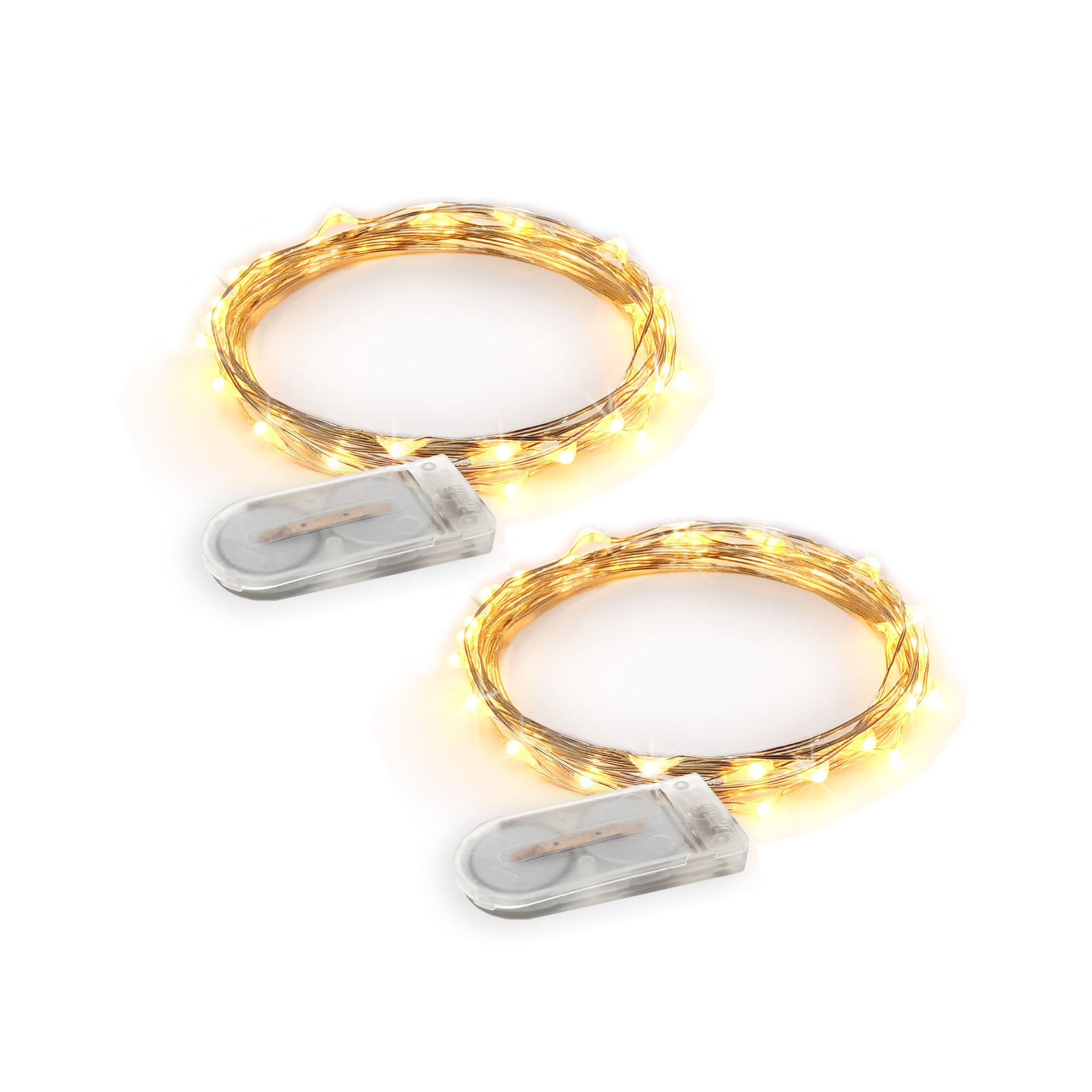 Warm white 20 LED fairy string lights on silver wire for indoor and outdoor decoration