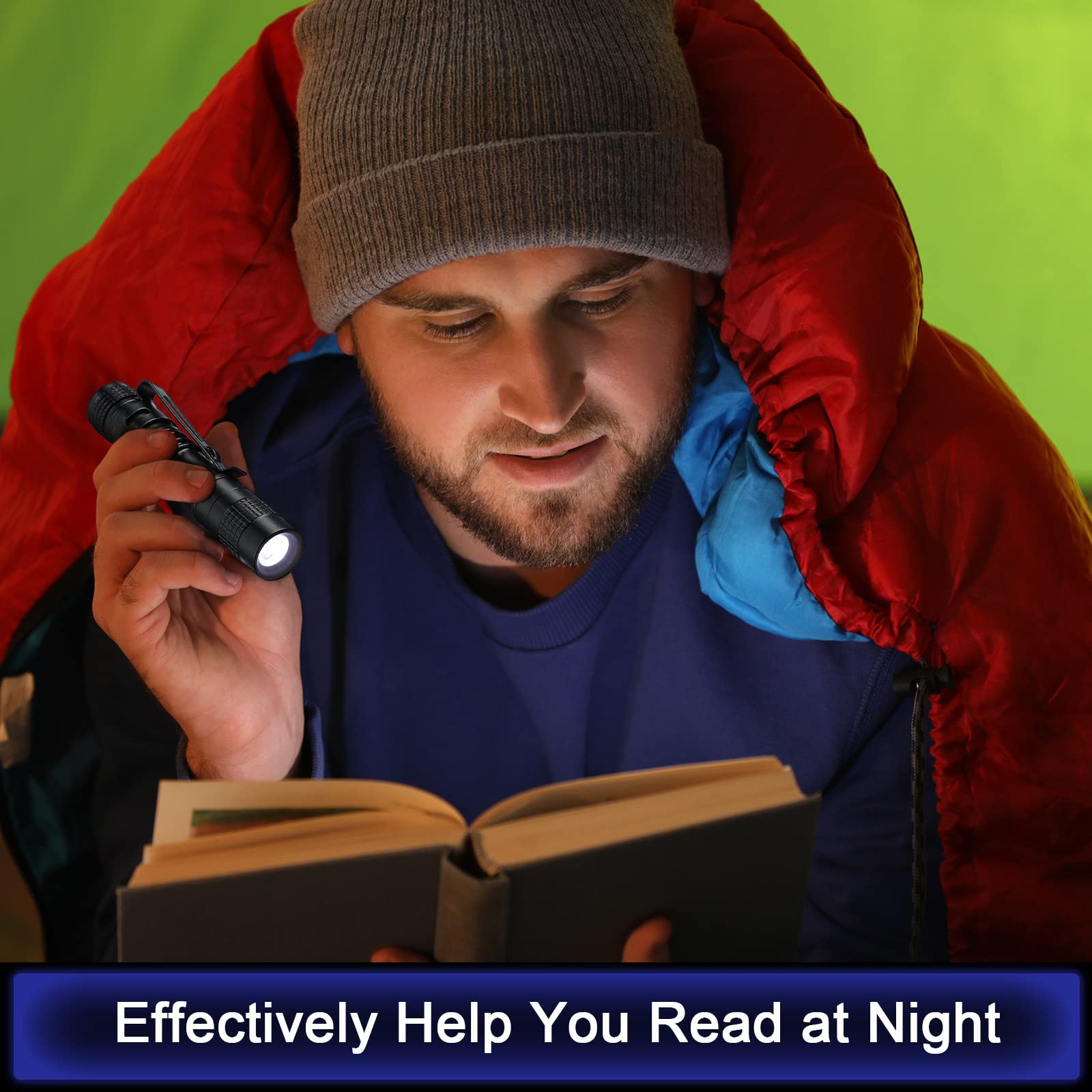 Zhehao 30 Pcs Mini Led Flashlight Bright Aluminum Penlight Flashlights With Clip Small Water Resistant Pocket Flash Light For Night Reading Emergency Hurricane(White Light, 3.5 Inch)