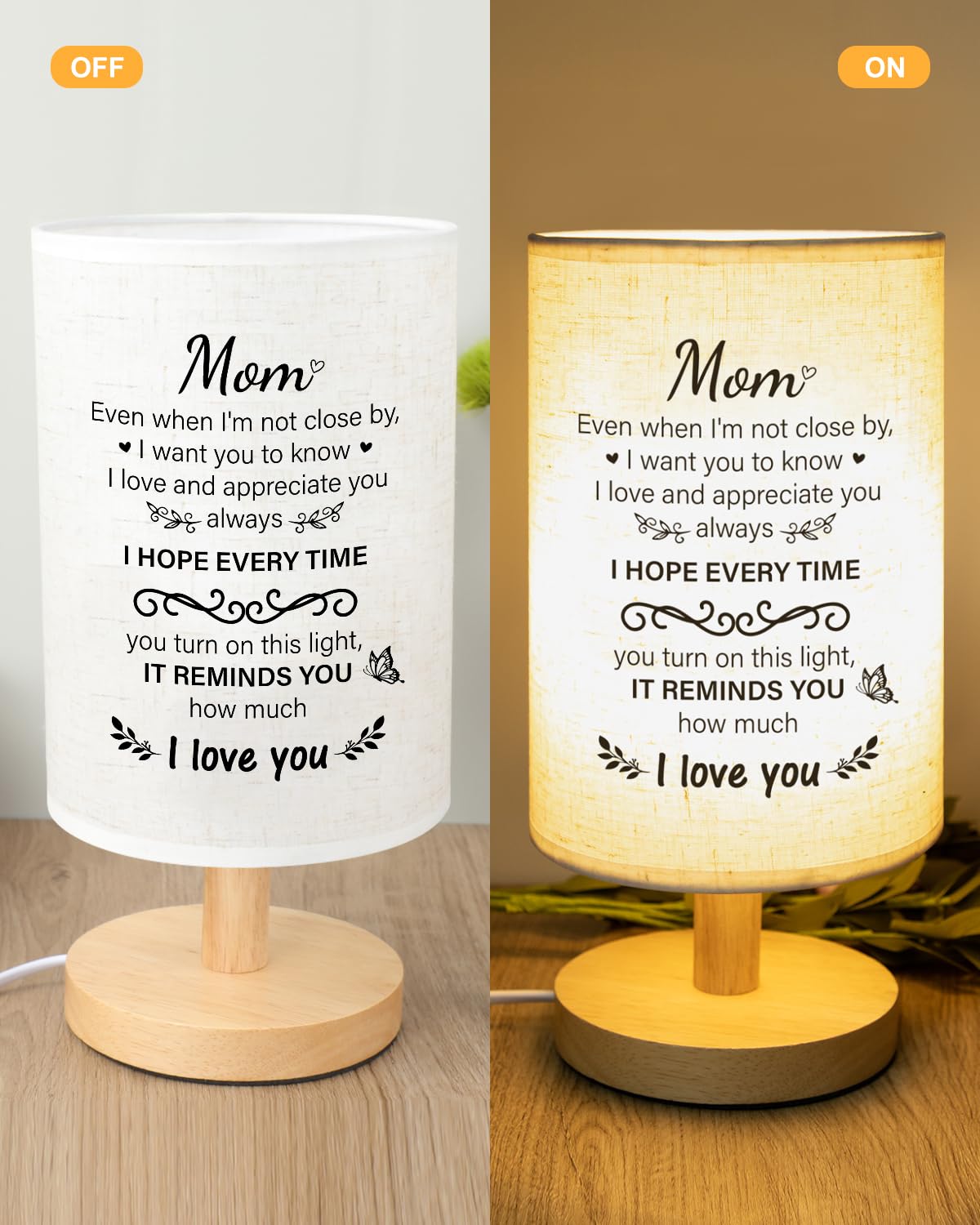 Souhoney Mom Birthday From Daughter Son, Birthday For Mother From Daughter Son, Unique Mothers Day Valentine For Mom, Beautiful Mother Lamp For Home Decoration