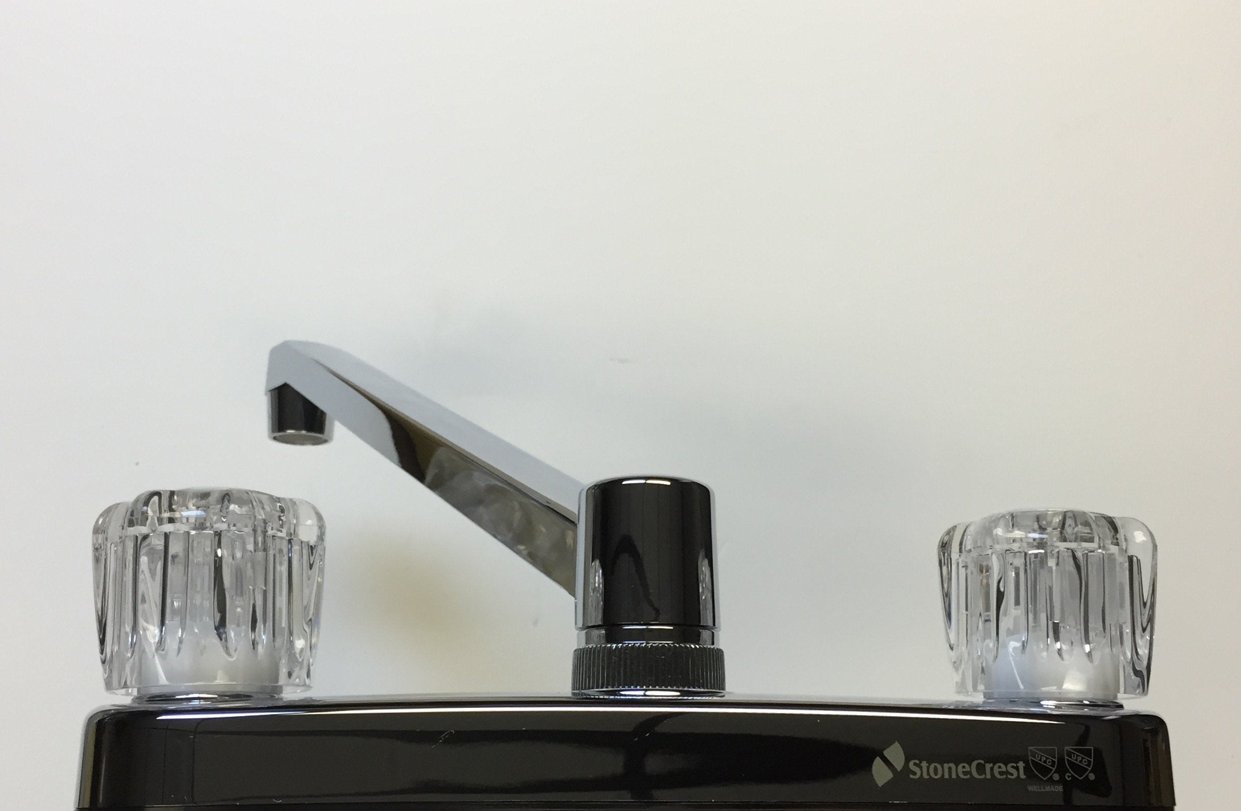 Stonecrest Dual Control 8" Non-Metallic Kitchen Faucet, Chrome Finish