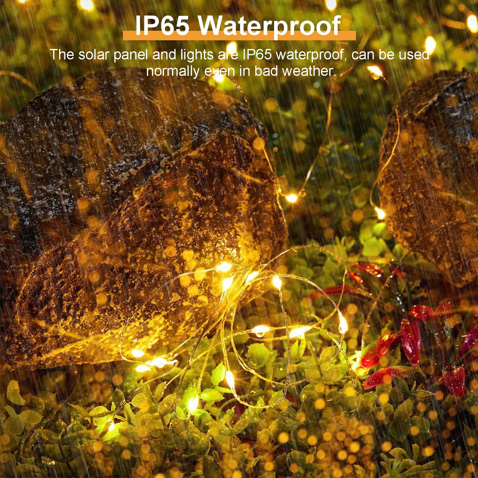 Zaiyw 300 Led 100Ft Solar Fairy Lights Outdoor, Solar Sliver Wire Fairy Lights With Timer Remote, Twinkle Lights Waterproof For Tree Garden Patio Wedding Decoration (Warm White)