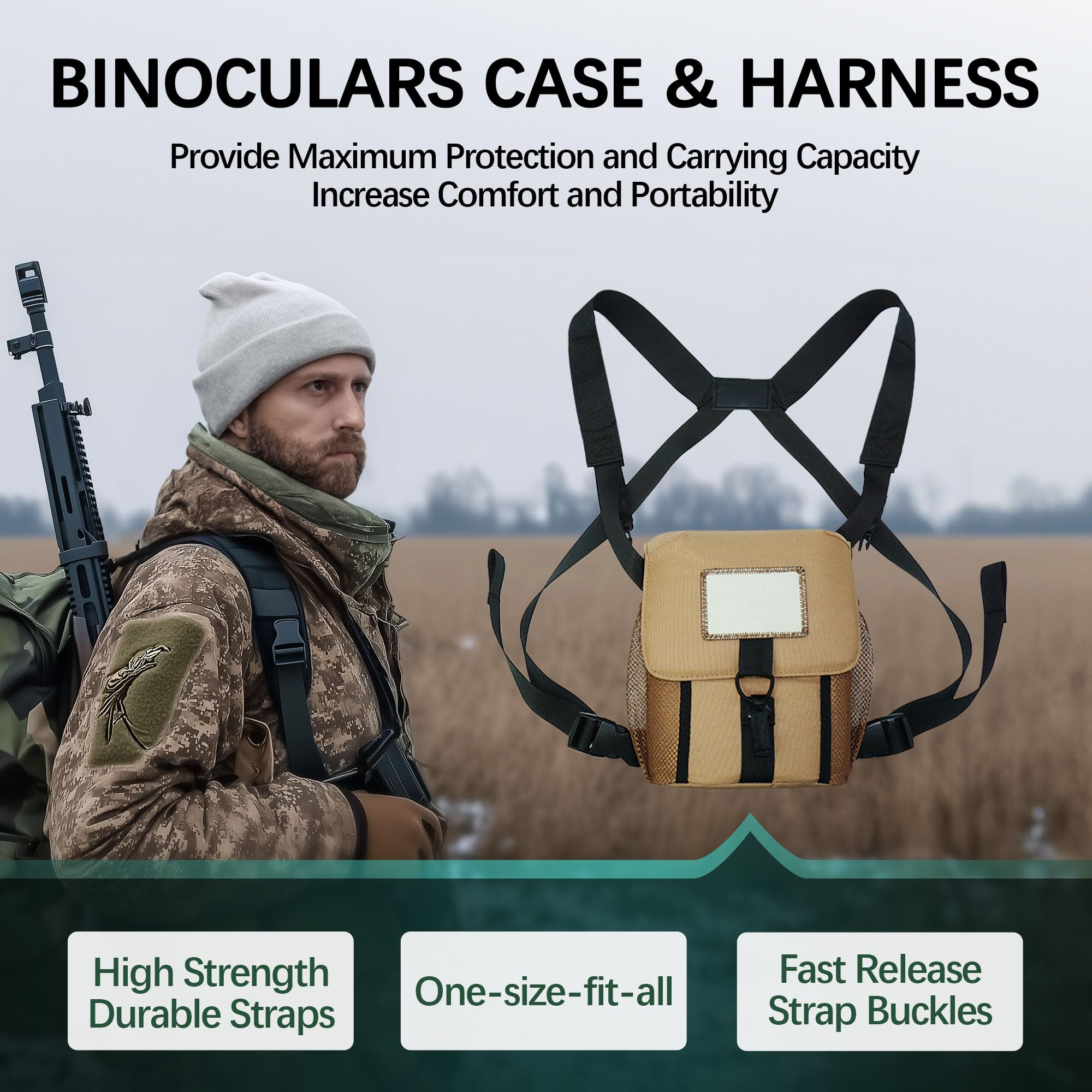 Gllysion 15X56 Professional Uhd Binoculars For Adults High Powered With Phone Adapter And Harness, Super Bright Waterproof Binoculars For Hunting Stargazing Bird Watching Hiking Travel