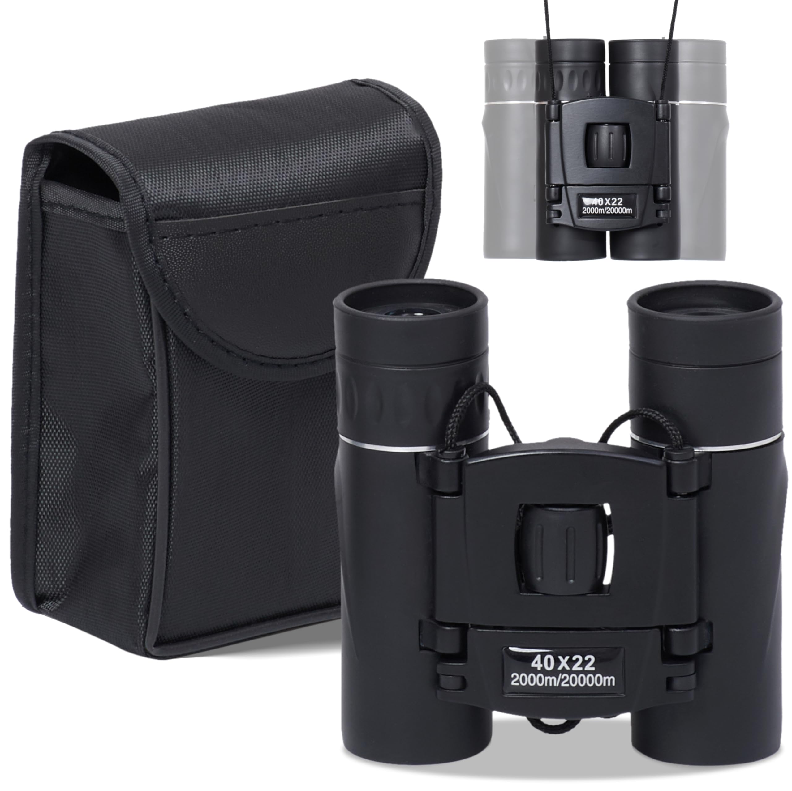 Beast Cooler Accessories Grippi Compact Binoculars Black - Safari Binoculars For Adults, High Powered Easy Focus Binocular For Bird Watching,Outdoor Hunting,Travel,Sightseeing