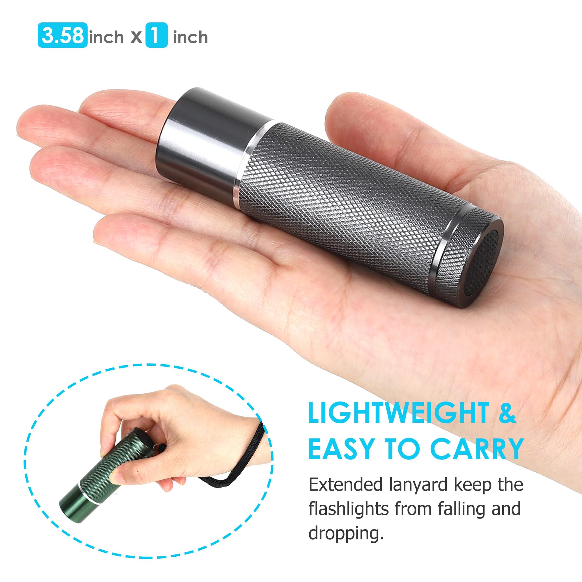 Fastpro 12-Pack Flashlights Set, Aluminum Led Flashlights With Aaa Batteries Included & Pre-Installed, Super Bright 100 Lumen Flashlight For Party Favors, Holiday , Camping, Hurricane Supplies