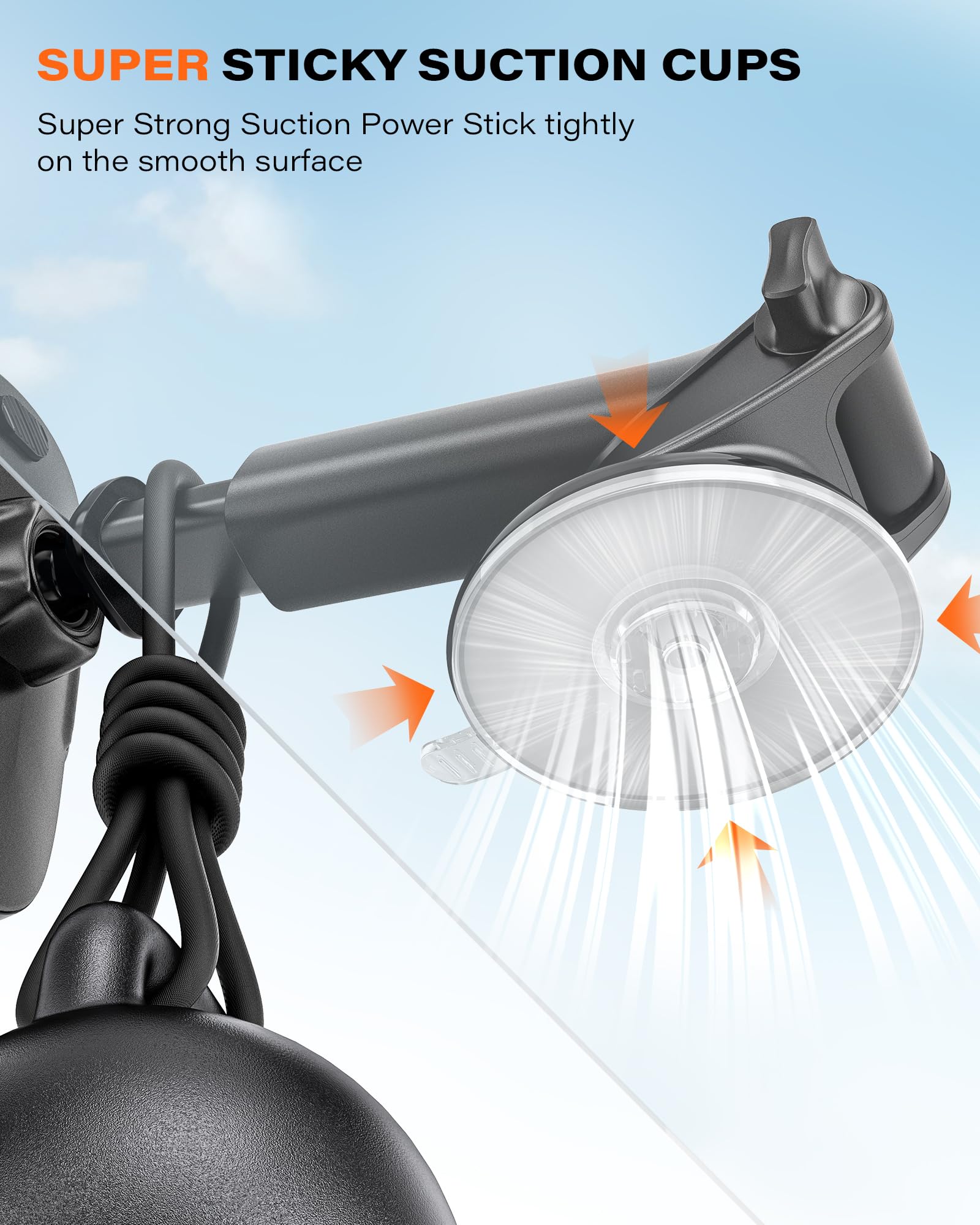 Apps2Car Car Phone Holder Mount, Dashboard/Windshield/Cell Phone Holder For Car, Compatible With Iphone, Samsung, All Phones,Black