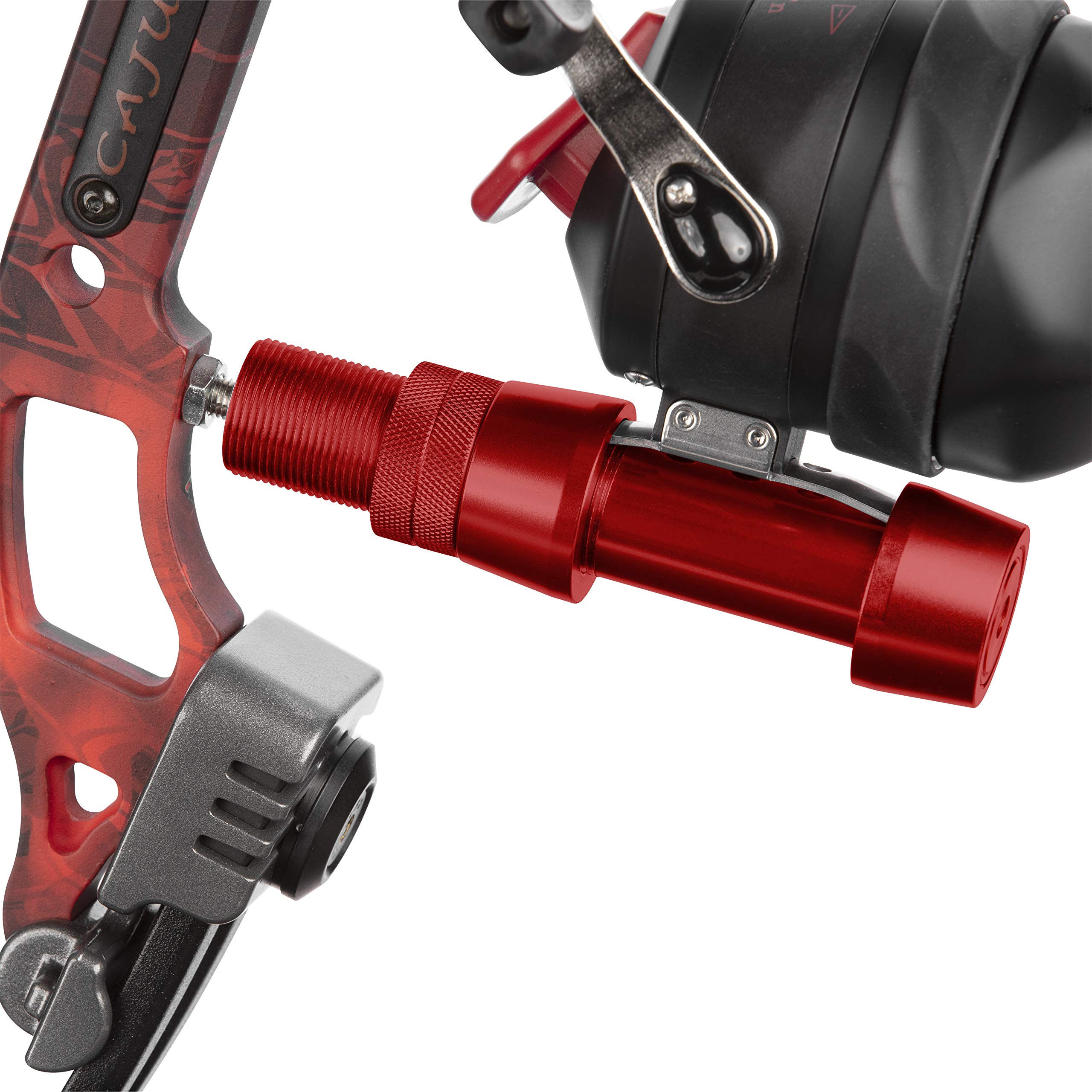 Cajun Bowfishing Reel Seat - Premium Anodized Hoods, Stabilizer Bushing Screw-In, Fishing Rod Attachment, Extreme Durability, Maximum Performance