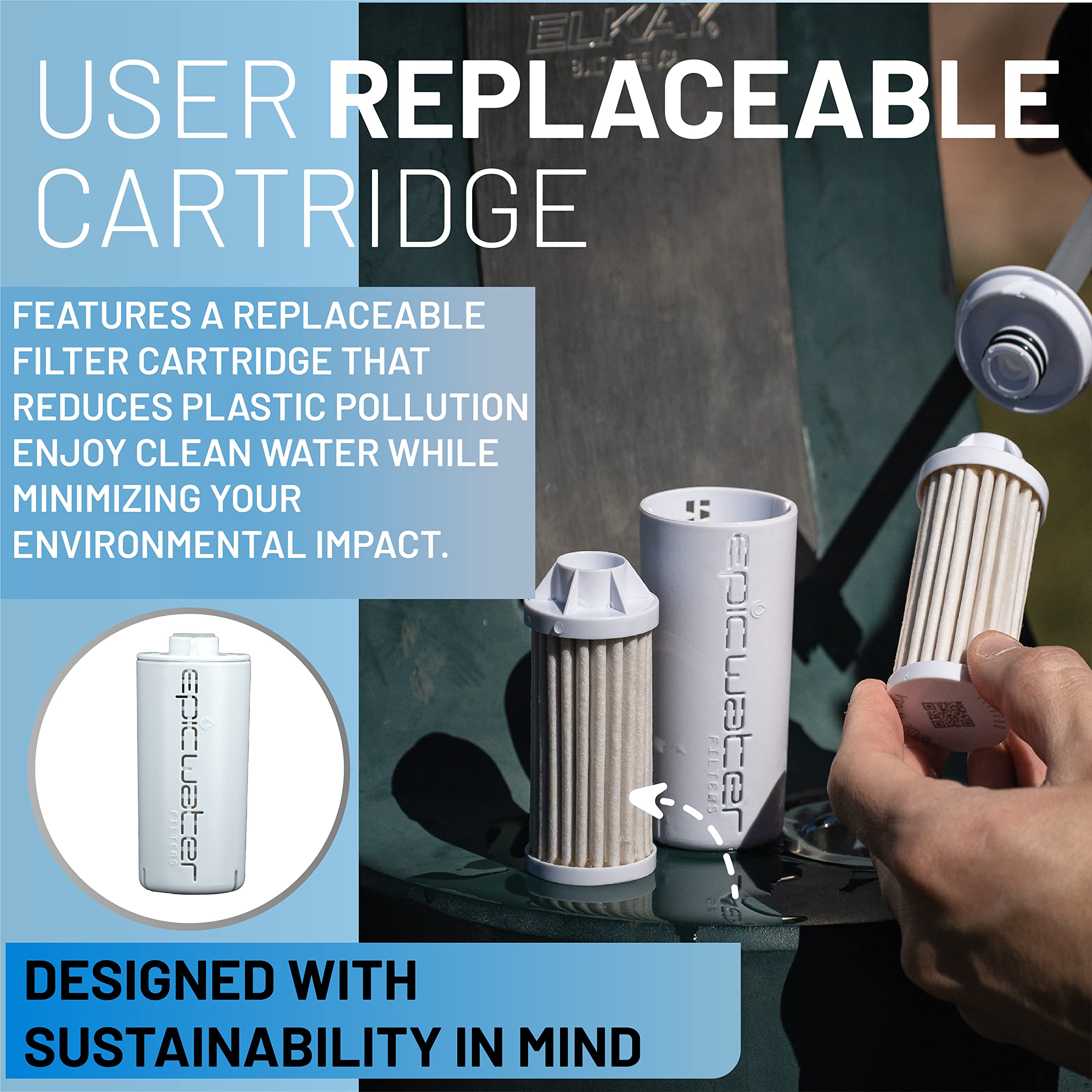 Epic Water Filters Nalgene Og Water Bottle With Filter, Usa Made