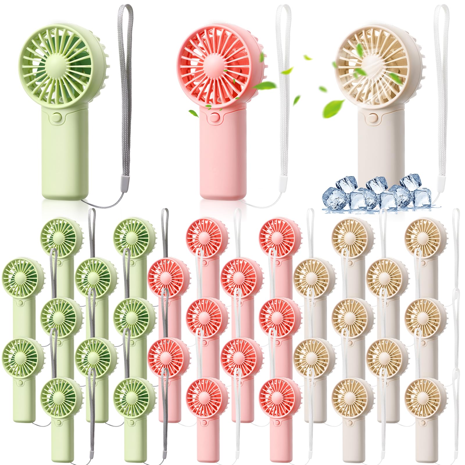 30 pack mini portable handheld fans with battery operated design for personal cooling Koospark