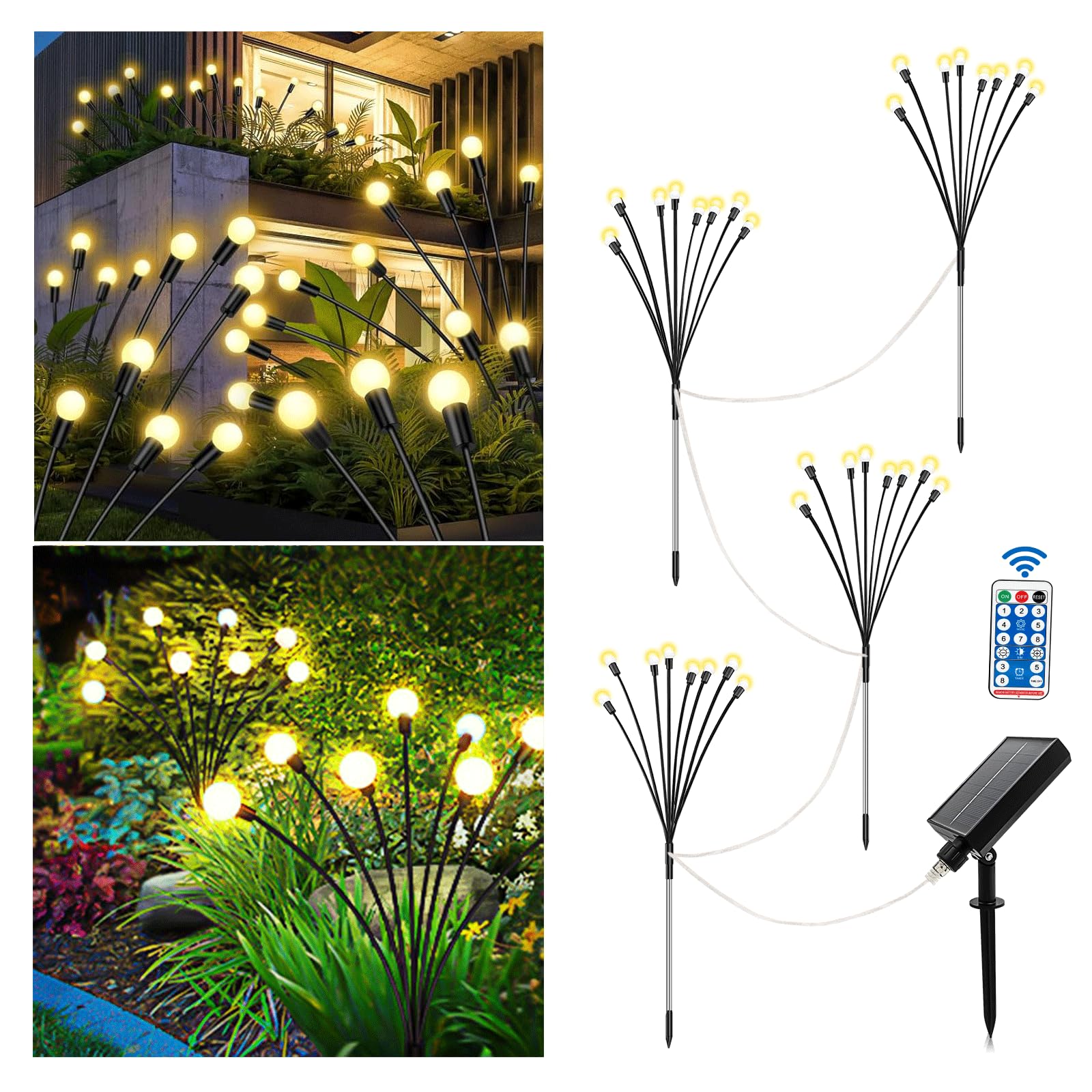 Liyade Solar Pathway Lights Outdoor, Waterproof Solar Landscape Lights For Garden Yard Path Walkway Driveway Lawn Decor