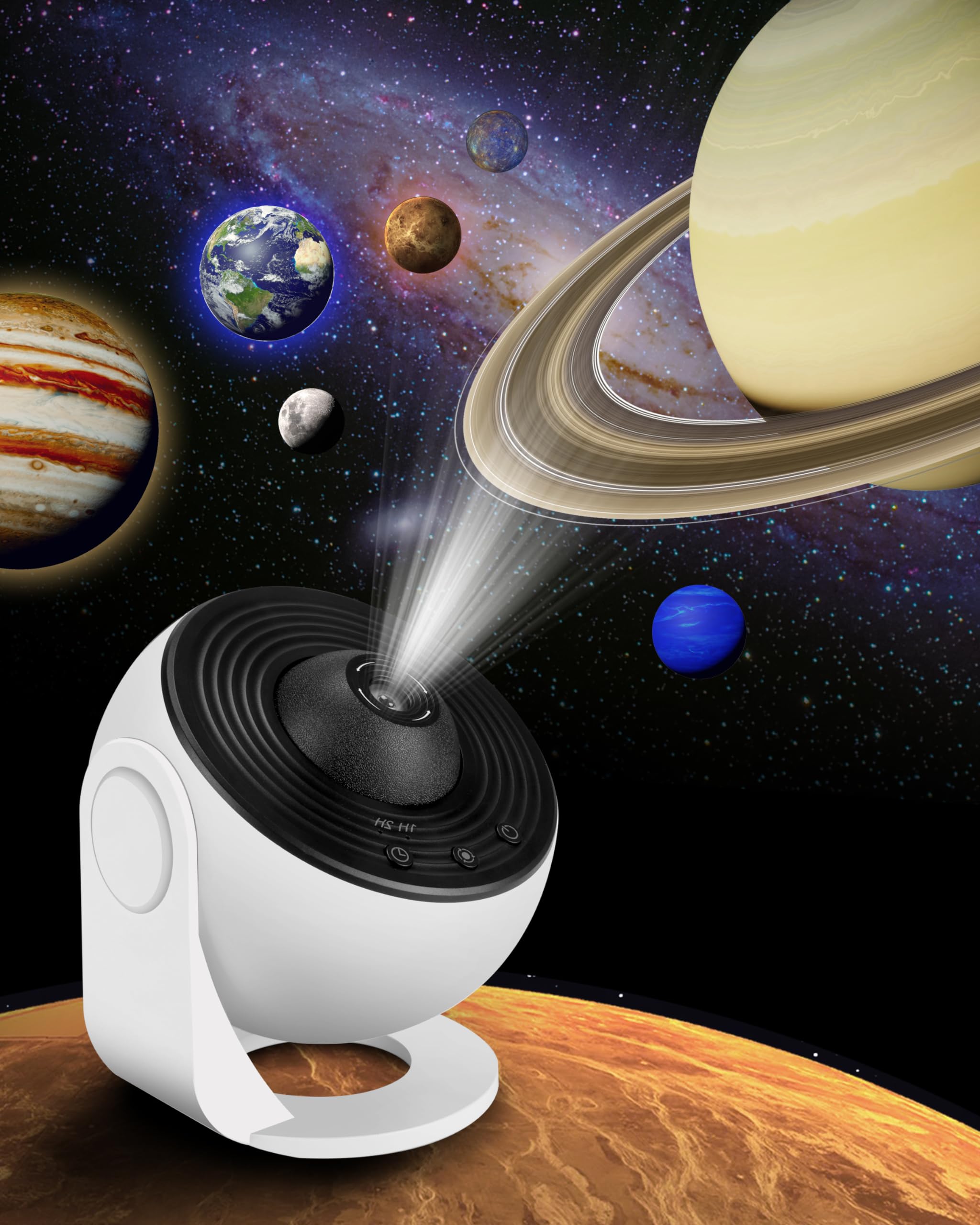 Flewken Planetarium Projector For Bedroom - 13 In 1 Star Galaxy Light - Nebula Night Light Milky Way Projector With Timer, Led Space Galaxy Lamp Room Decor For Adults Kids