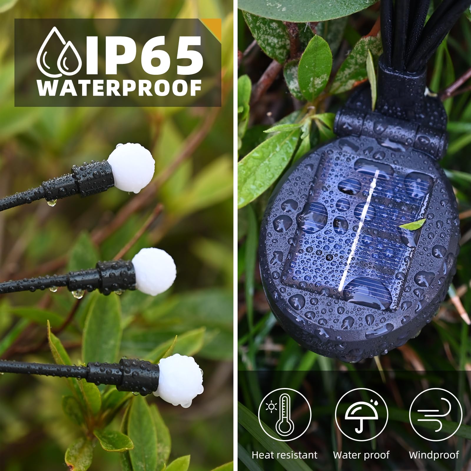 Rieyue Solar Garden Lights – 1 Pack, Dual Mode 10 Led Outdoor Solar Lights, Waterproof Solar Outdoor Decor For Yard, Patio, Pathway, Firefly Solar Lights Outdoor For Garden Ambiance(Warm Light)