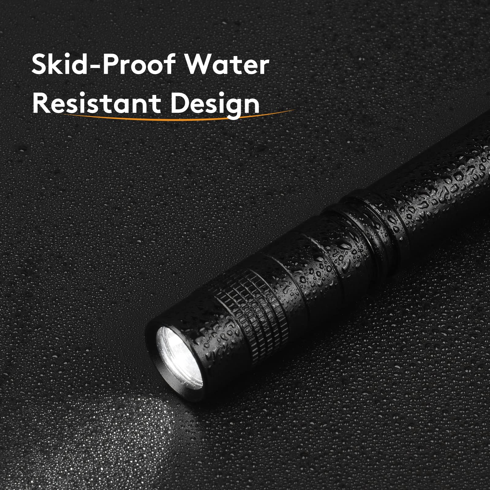 Waoniq Flashlight, 2 Pcs Mini Pen Led Lights, High Lumens, Pocket Size, Removable Clip, Wide Application, Batteries Not Included