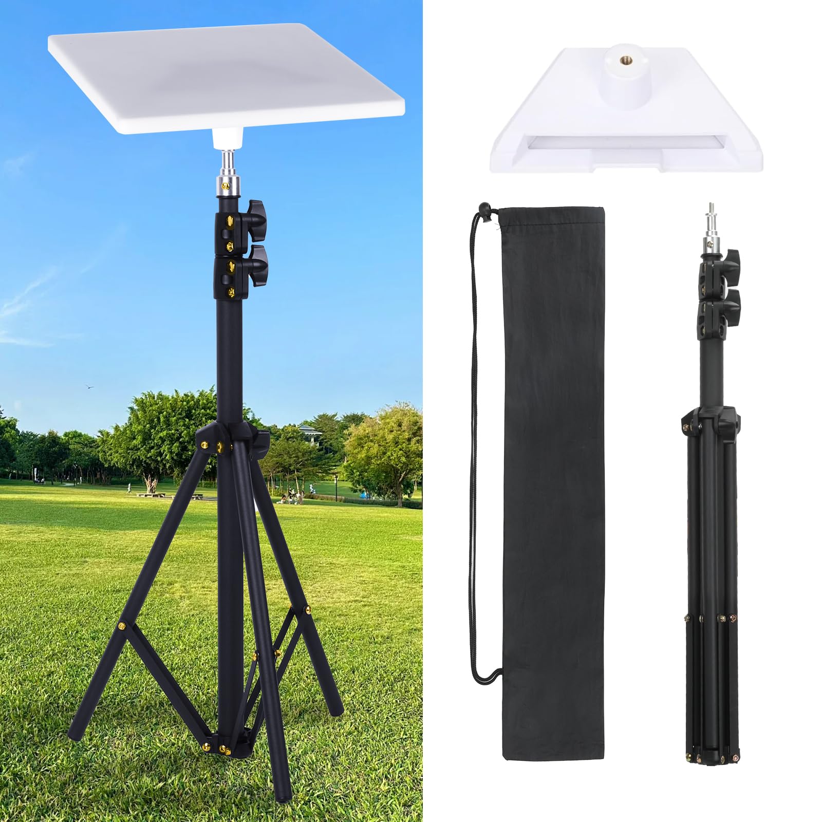 Akikdj Starlink Mini Tripod Mounting Kit With Adapter,Adjustable Tripod Mount,Portable Design For Satellite Internet +Mini 1/4 Inch Threaded Adapter.