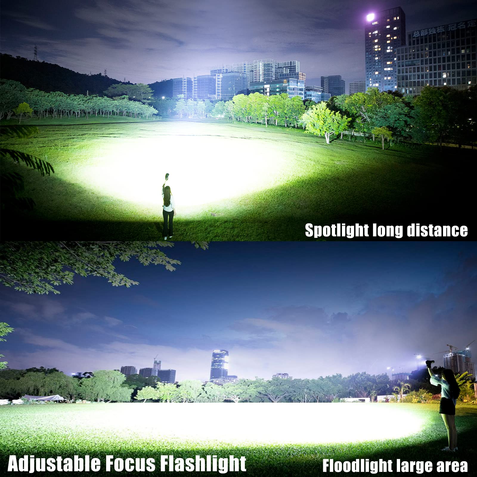 Aifire Worlds Brightest Flashlight 200000 Lumens Oled Charging Display Best Rechargeable Led Spotlight Usb-C Power Bank Holster