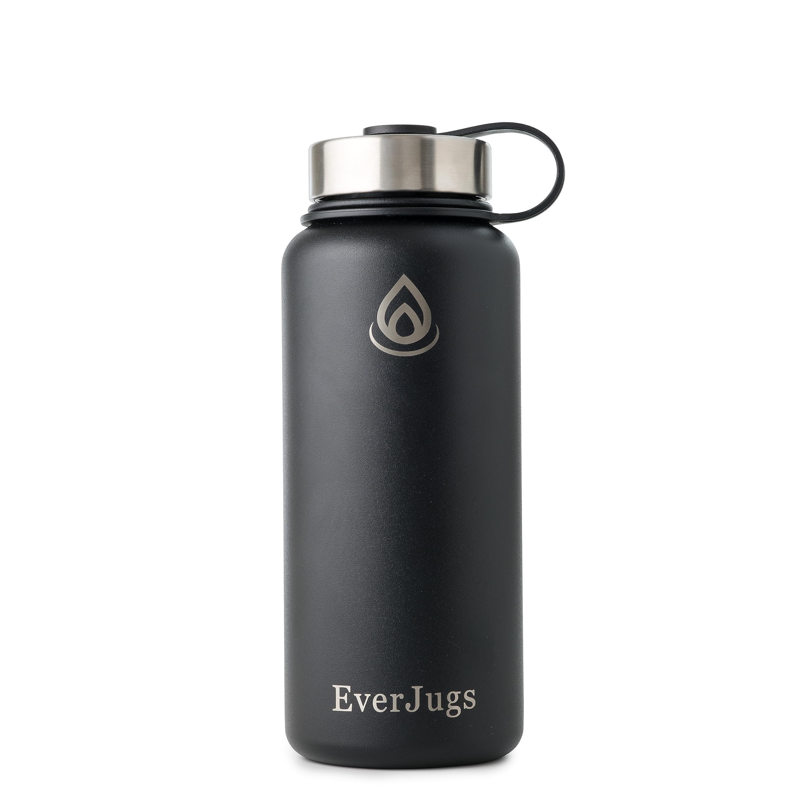 Water Bottle - 32 Oz, Wide Mouth, Premium Stainless Steel Lid/Bottle, Double Walled Vacuum Insulate