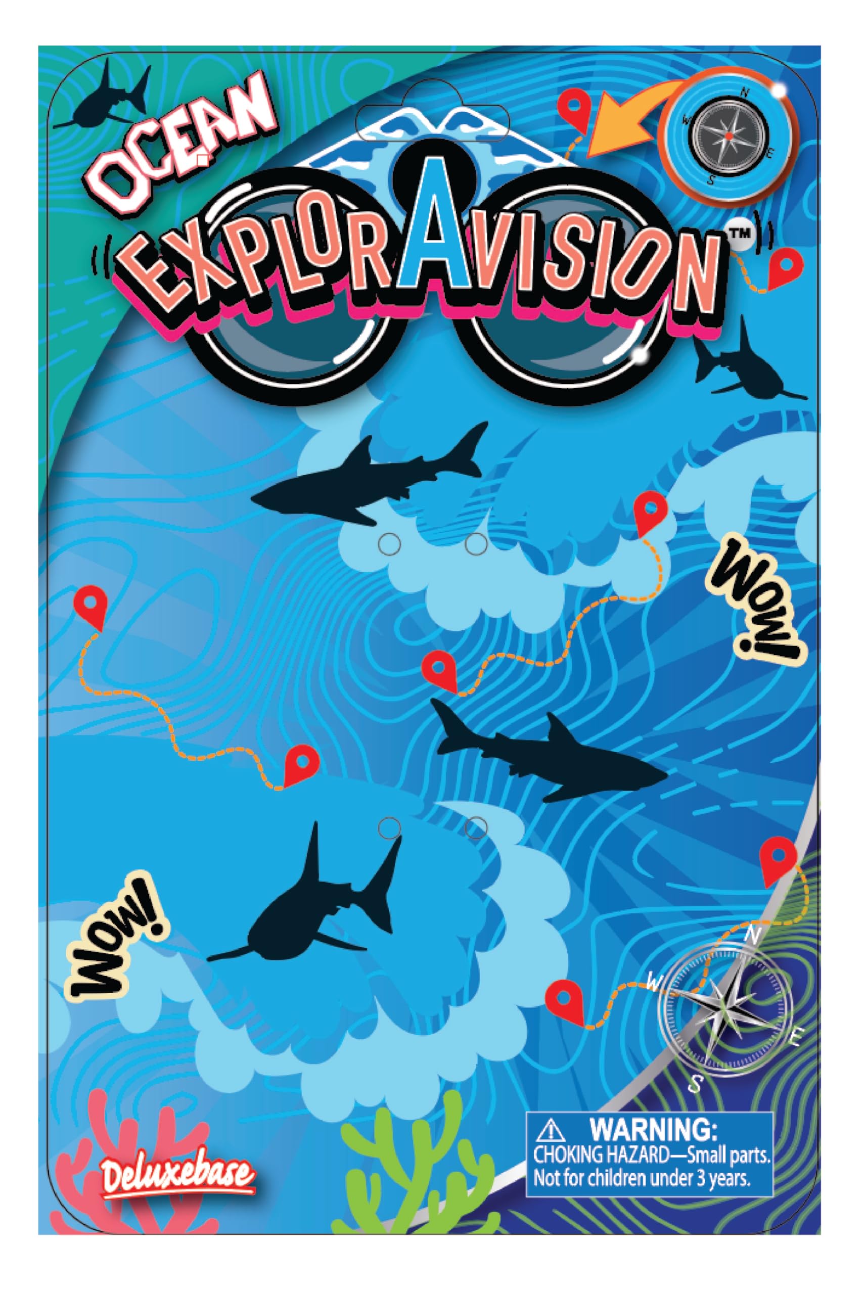 Exploravision Giraffe Binocular From Deluxebase. Safari Portable And Compact Binoculars For Kids, Educational Animal Explorer For Outdoor Adventure And Play.