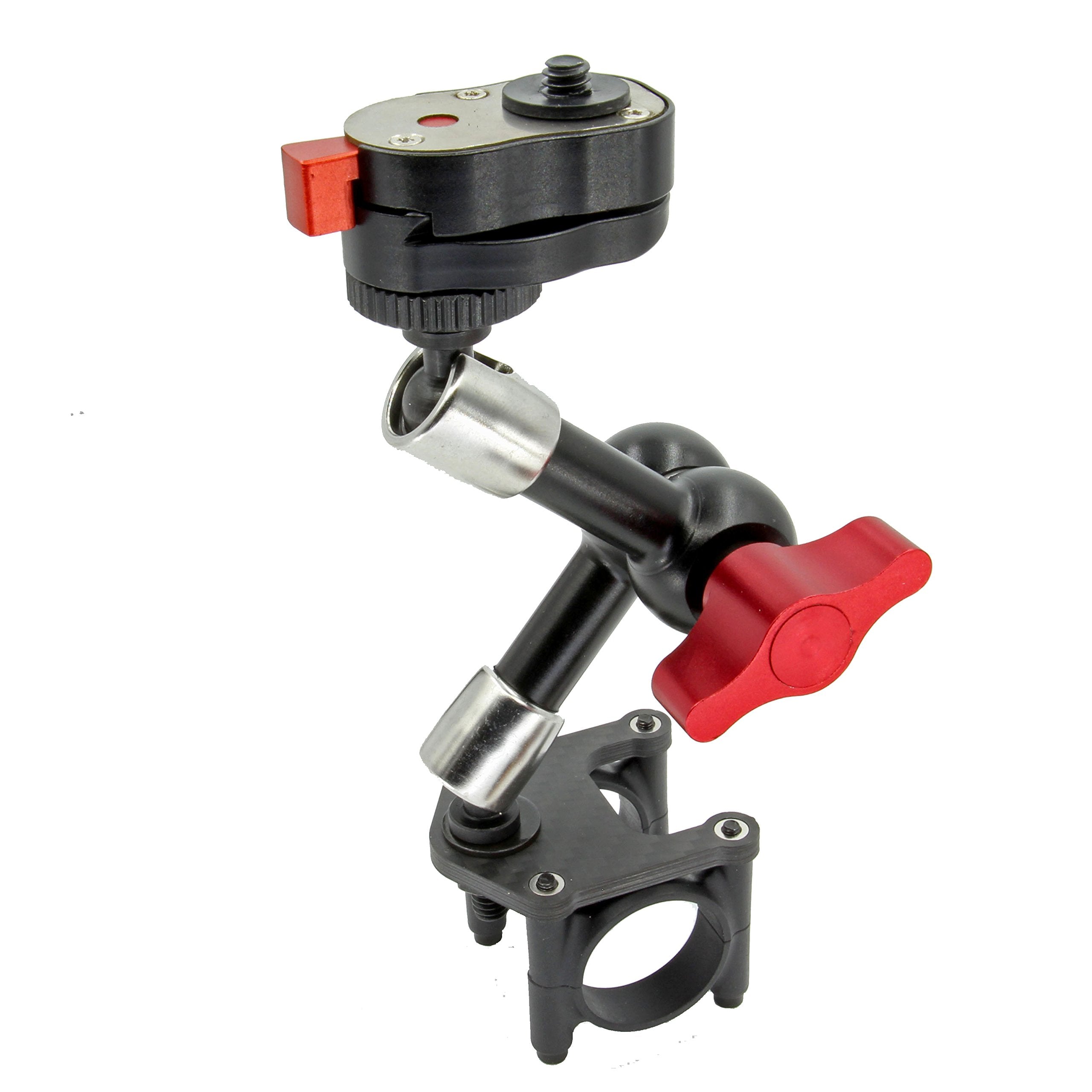 Gyrovu Gurovu Heavy Duty 7" Articulated Arm Monitor Mount With Quick Release System For Dji Ronin-M/Mx, fly Movi Stabilizers Will Support Up To 12 Lb Load