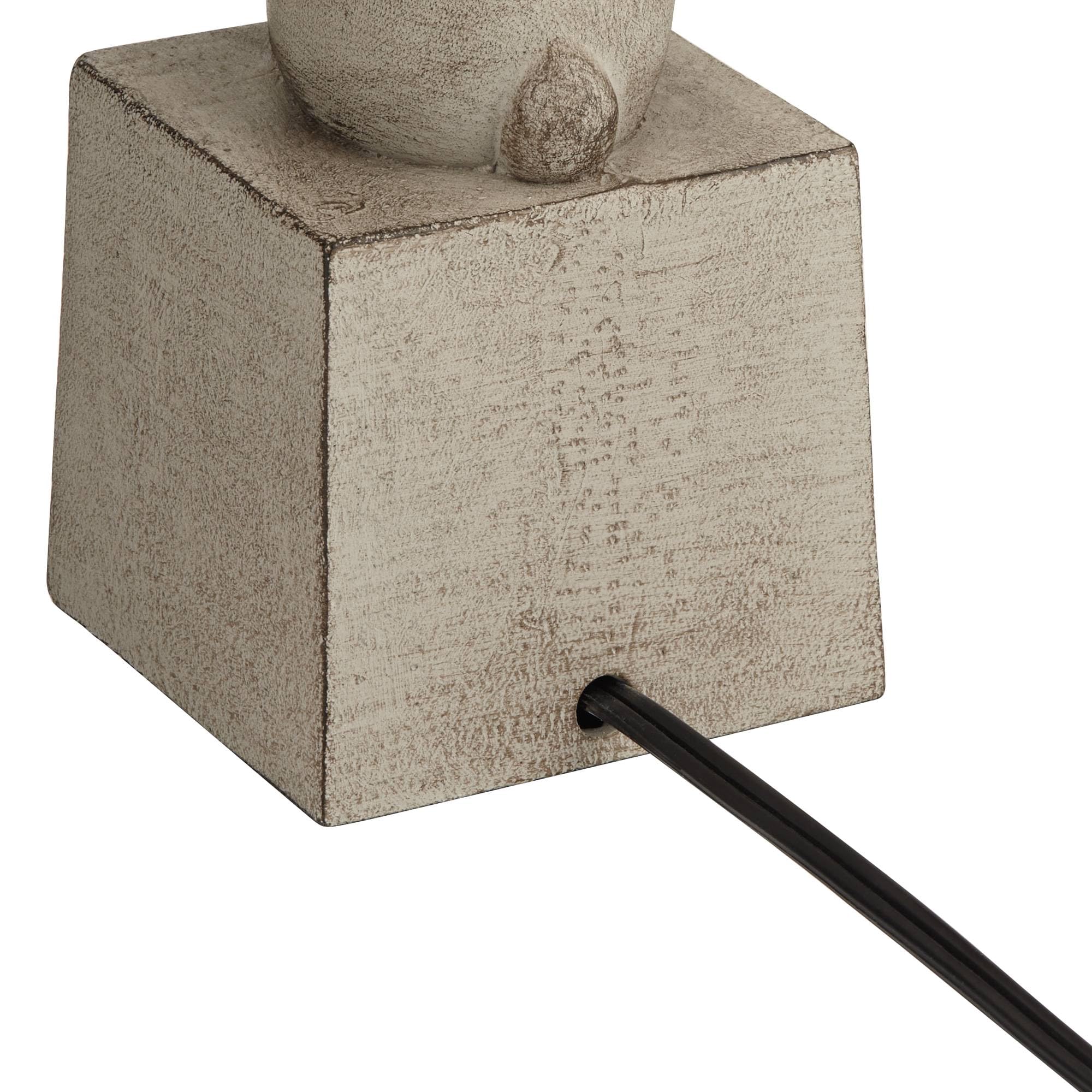 360 Lighting Bunny 19 3/4" High Rabbit Small Sculptural Farmhouse Rustic Modern Country Cottage Accent Table Lamps Set Of 2 Gray White Shade Living Room Bedroom Bedside Nightstand House Office Home