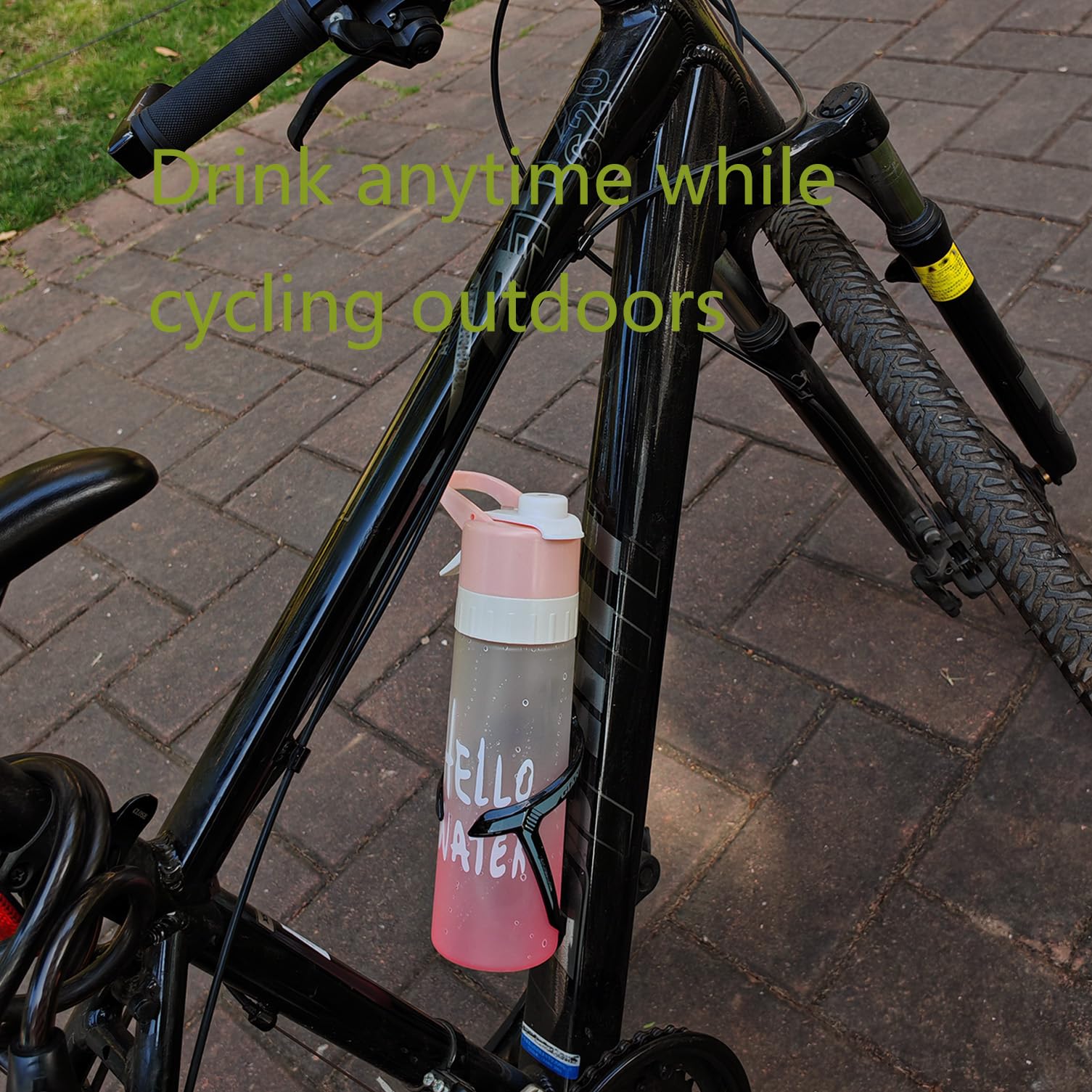 Misting Water Bottle, 2 In 1 22 Oz Large Capacity,Wide Mouth Leak Proof,Workout Water Bottle