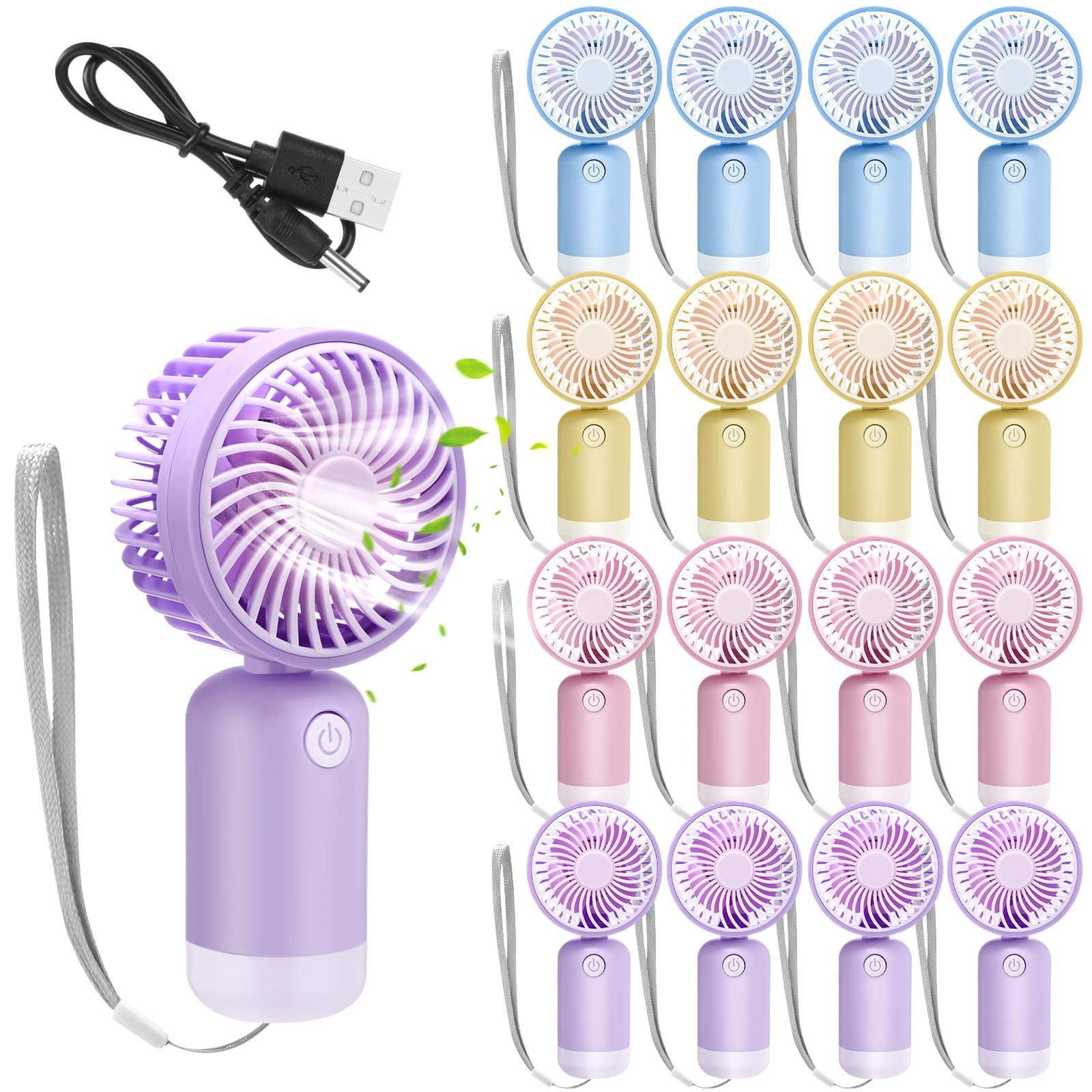 Bulk mini handheld fans by Woanger small portable design perfect for eyelash extensions