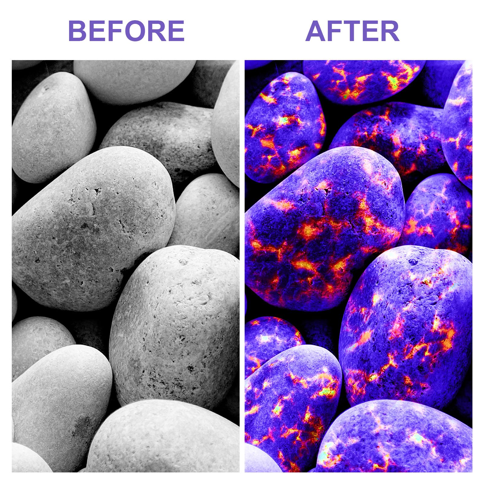 Sevenka Black Light Uv Flashlight, Rechargeable 365Nm Ultraviolet Light, Mini & Powerful Led Blacklight For Dog/Cat Pet Urine, Gel Nail Curing, Scorpion Finder, Leak Detection