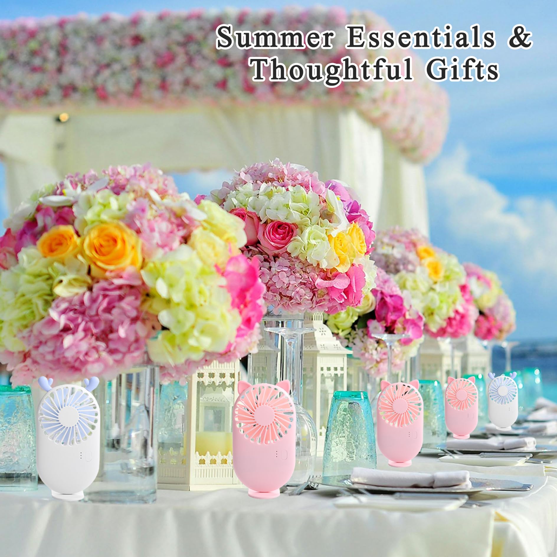 Bulk pack of portable personal fans great for parties events and travel gifts Koospark