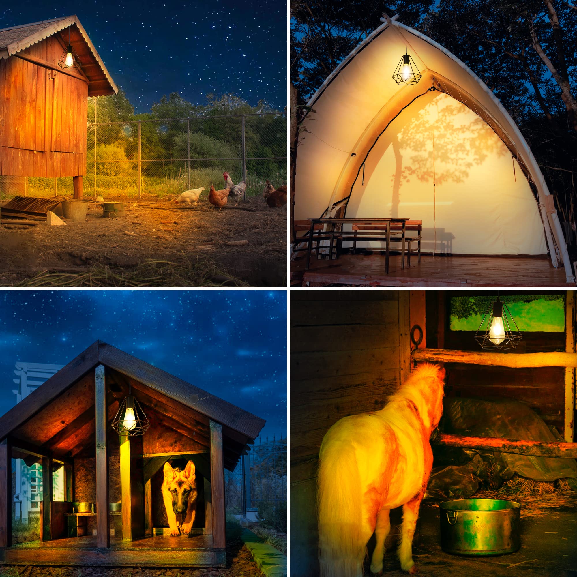 Yumamei Solar Pendant Lights, Solar Powered Shed Light With Pull Cord And Remote For Outdoor Indoor, Solar Chandelier, Gazebo Lights With Adjustable Solar Panel For Yard Patio Balcony Barn Garage