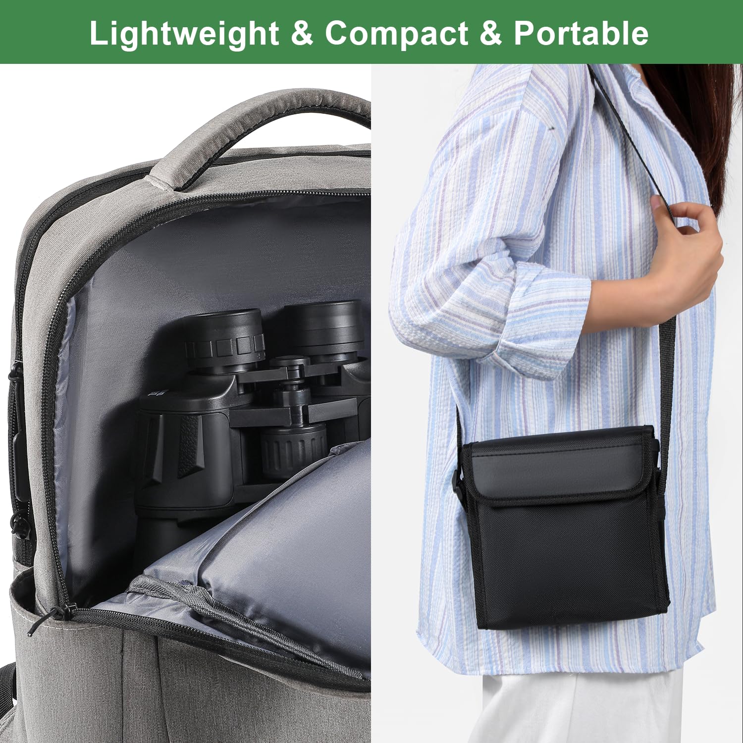 Yvey Essence 20X50 Hd Binoculars For Adults, Night Vision Binoculars Waterproof Binocular With Large View, Easy Focus For Bird Watching, Travel, Adventures